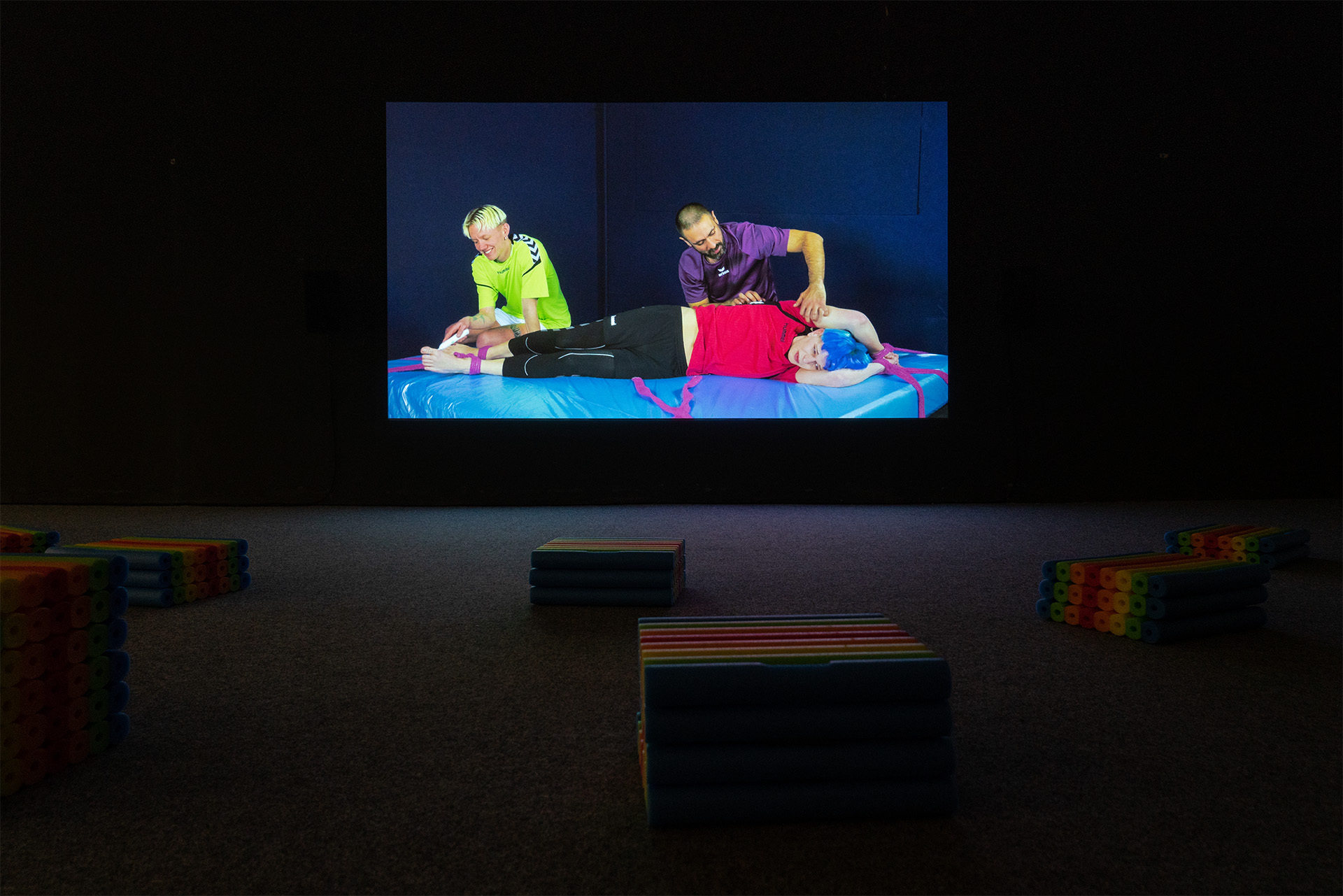 Vika Kirchenbauer, THE ISLAND OF PERPETUAL TICKLING, 2018, multimedia installation