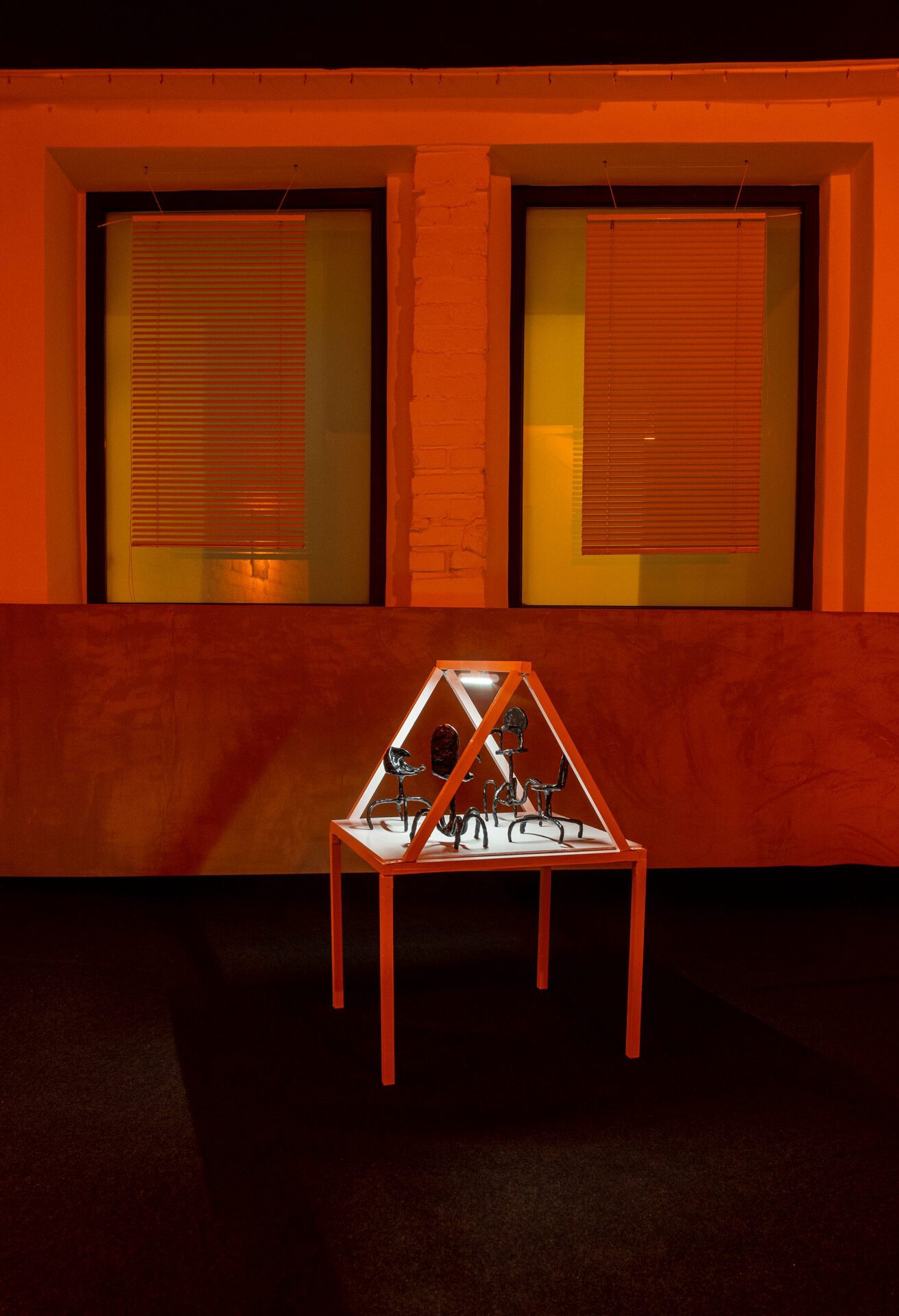 Rafał Żarski, appointment, mixed media, wood,  2021