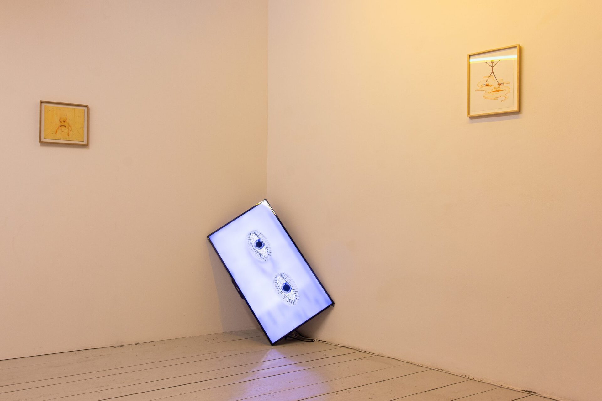 Rafał Żarski, Eye, hand, chair - exhibition view - Łęctwo gallery, 2