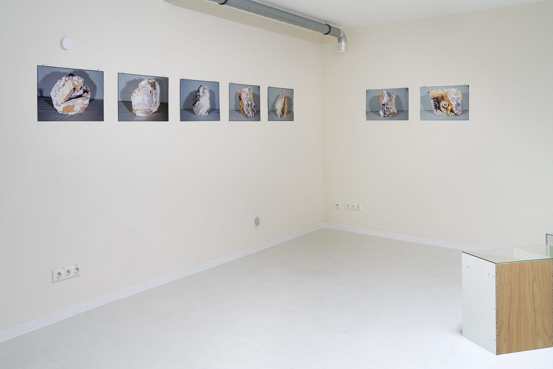 Phyllida Barlow Touchpiece series, 1983 Documented on photo prints Approx 30 x 50 cm Courtesy the artist