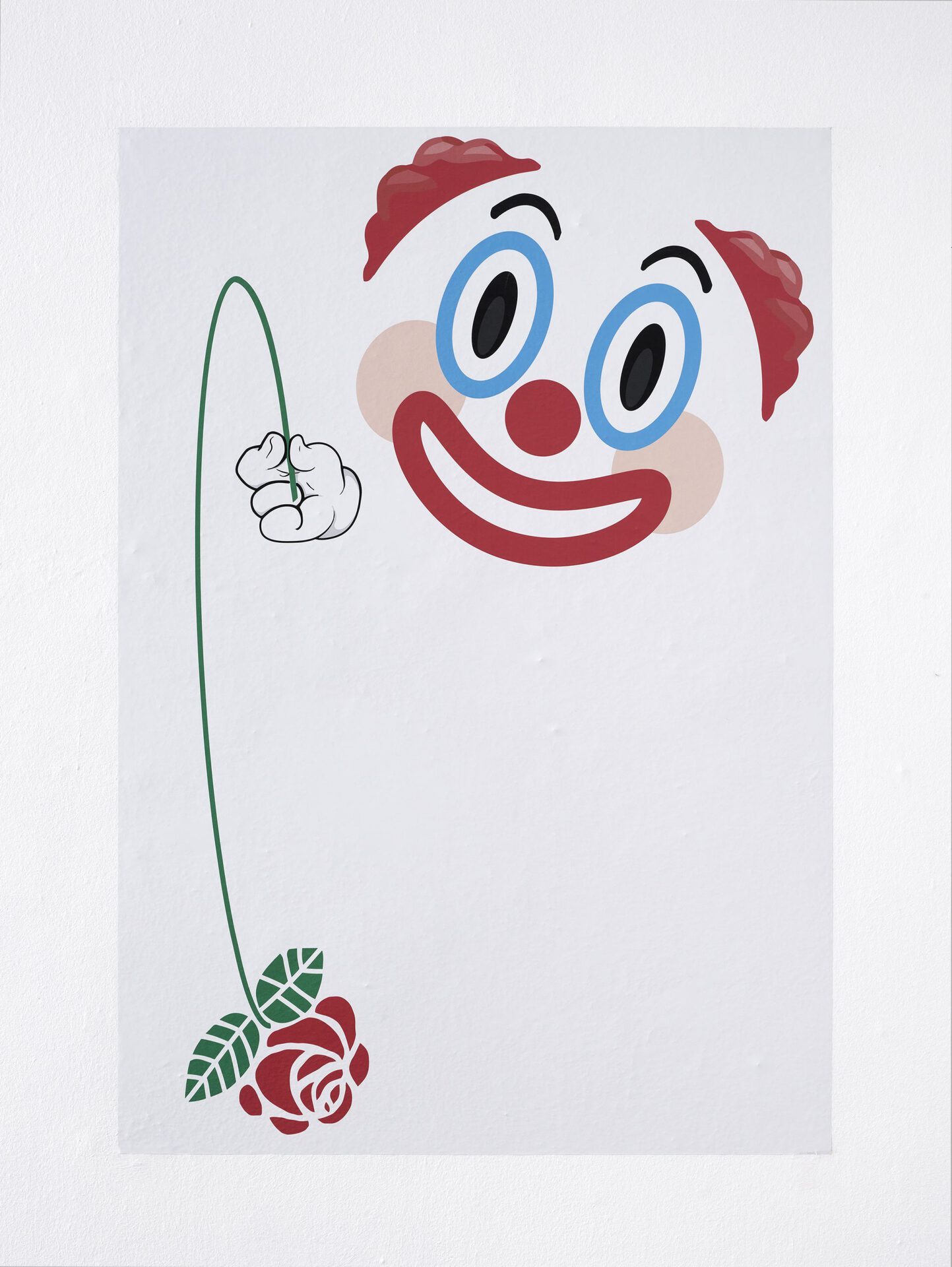 Lars Karl Becker, WE ⒶRE WINNING, 2021, exhibition mascot (exhibition view). Photo: Roman Mensing, artdoc.de