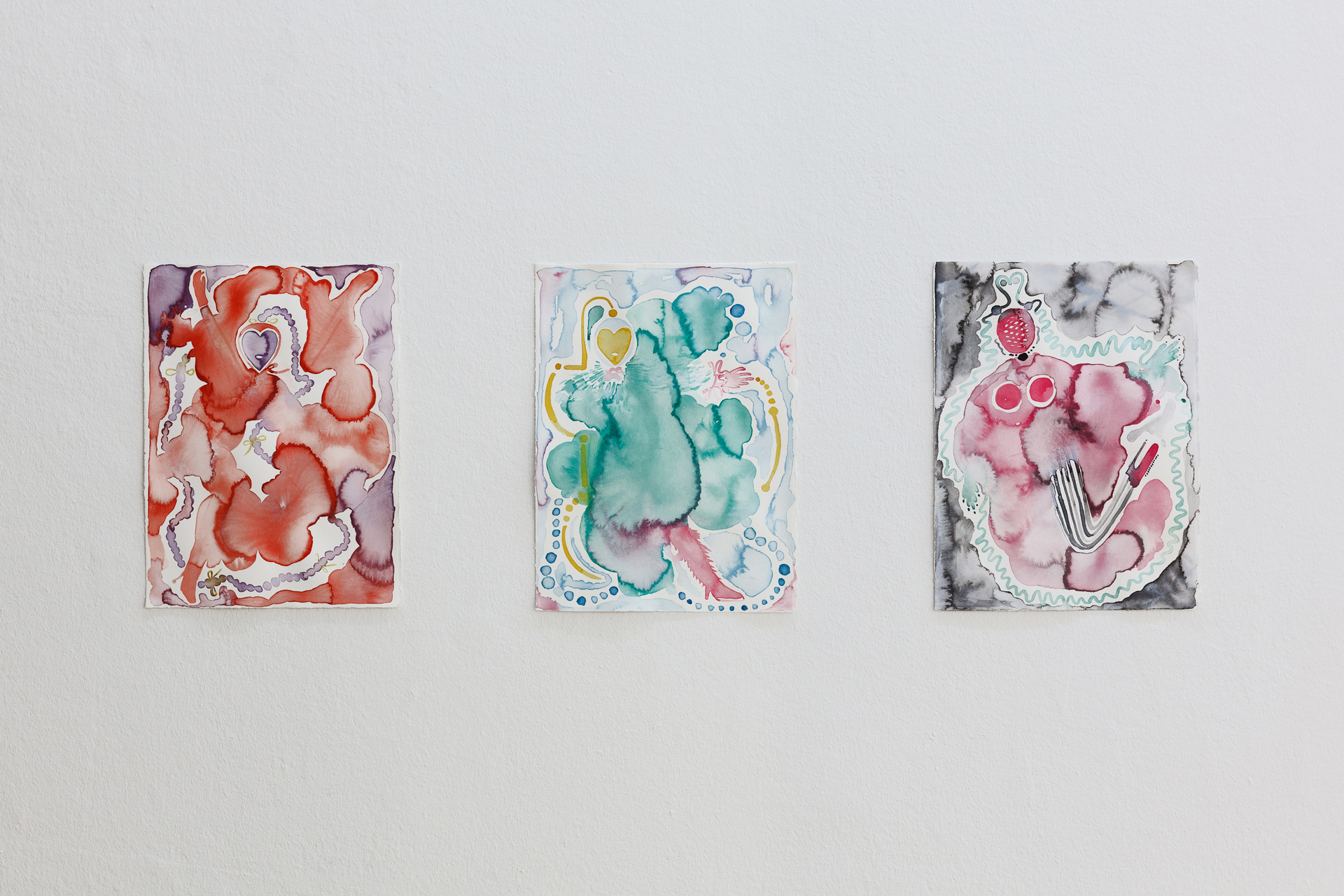 Susie Green 'Susie's Party', 2021, selected watercolours on paper