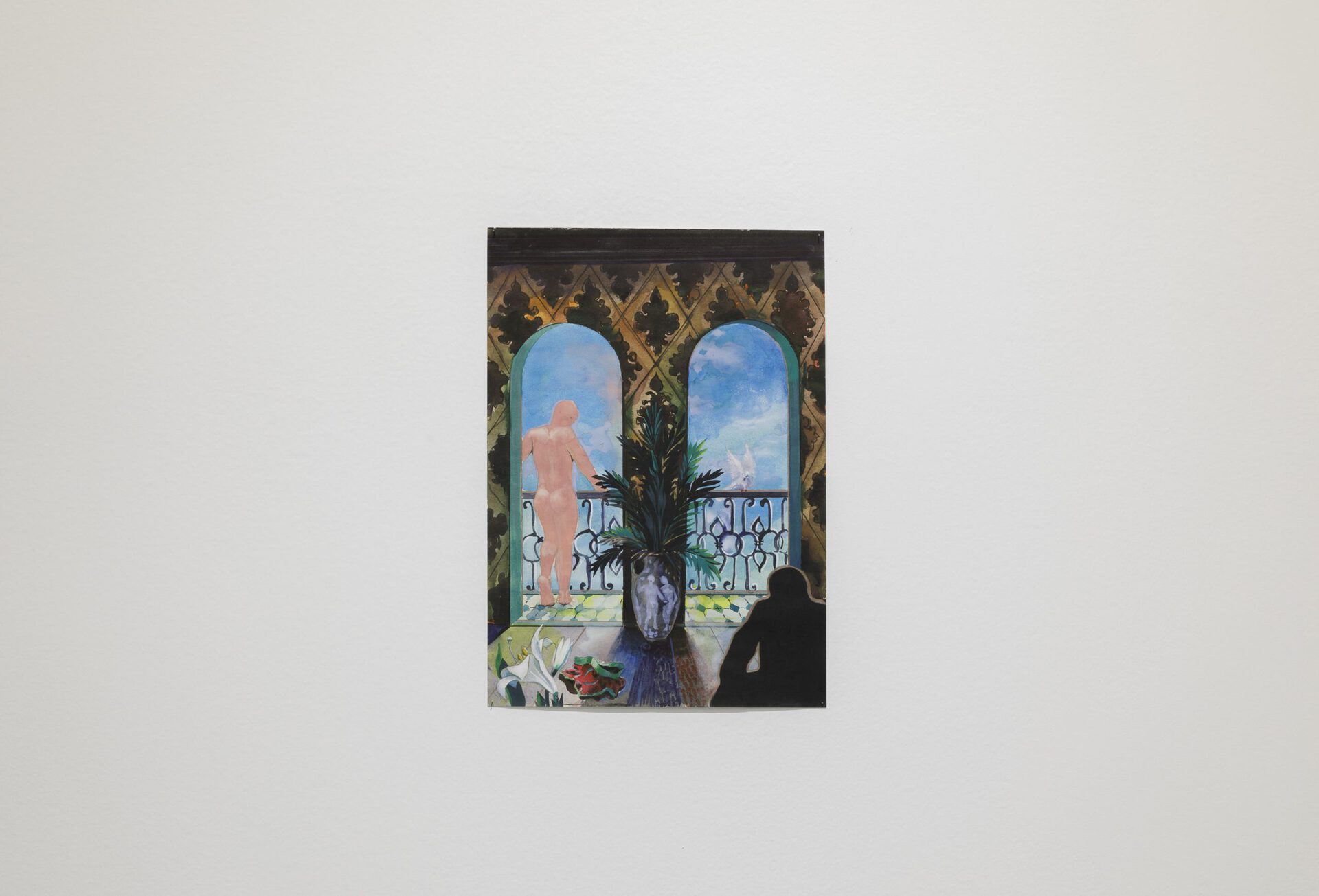 Annunciation Mixed media on paper 30 x 20 cm 2020