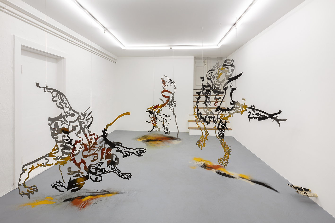Monia Ben Hamouda, Night of Hinna, Installation View, ChertLüdde BUNGALOW, Berlin, 2021