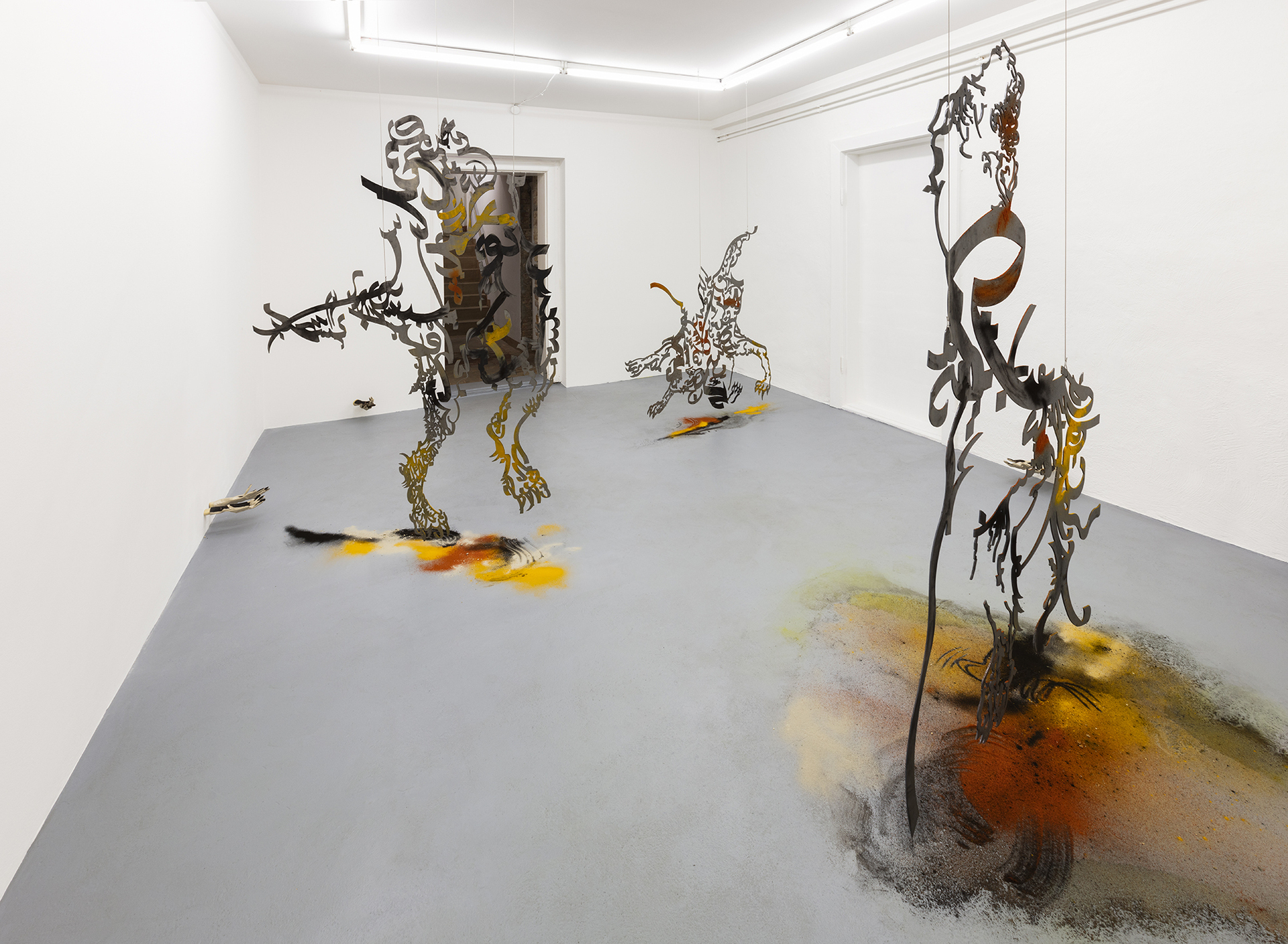 Monia Ben Hamouda, Night of Hinna, Installation View, ChertLüdde BUNGALOW, Berlin, 2021