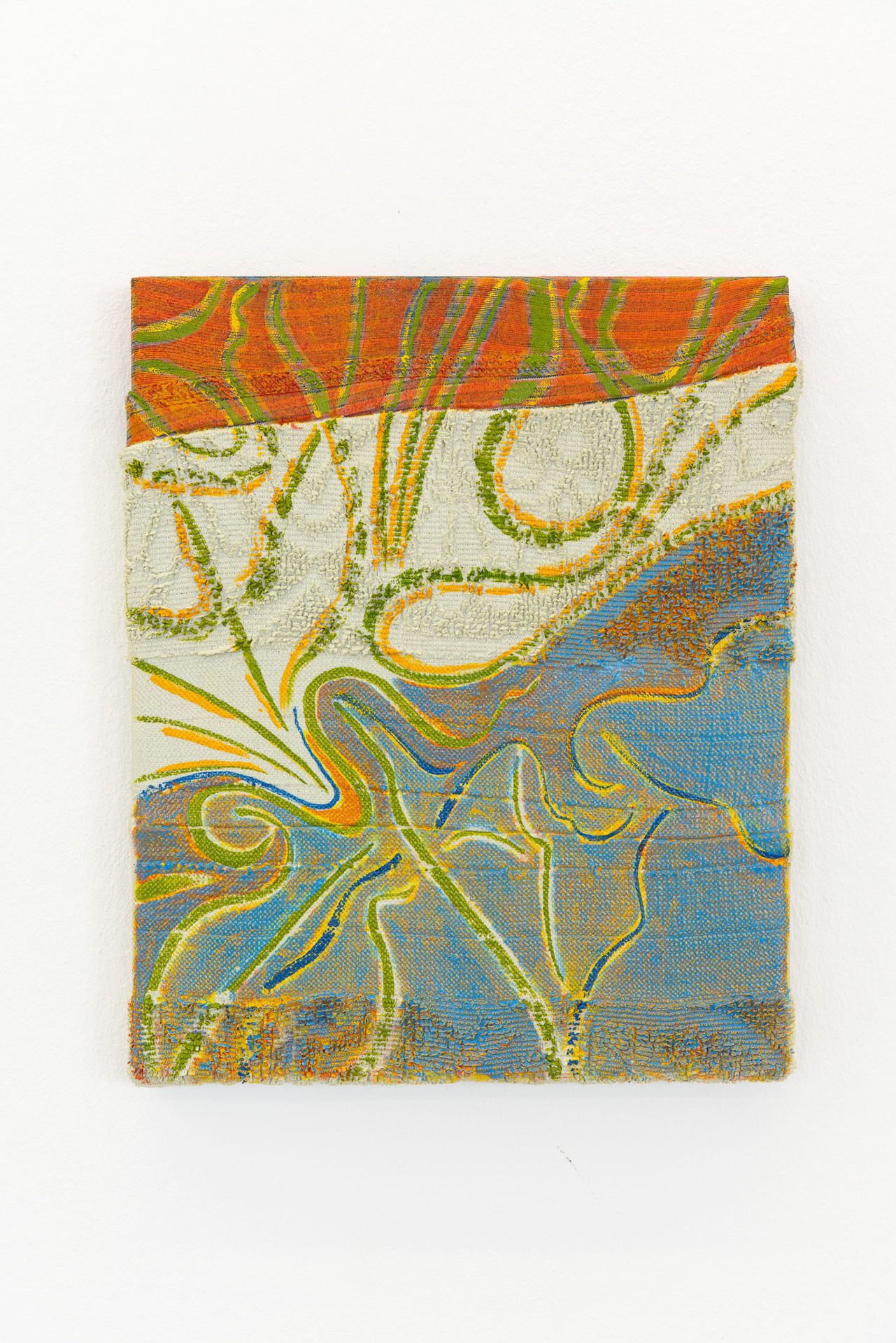 Anna Schachinger - Jacke, 2021, oil on frotte, 27 x 22 cm - Courtesy of the artist and Sophie Tappeiner, Vienna