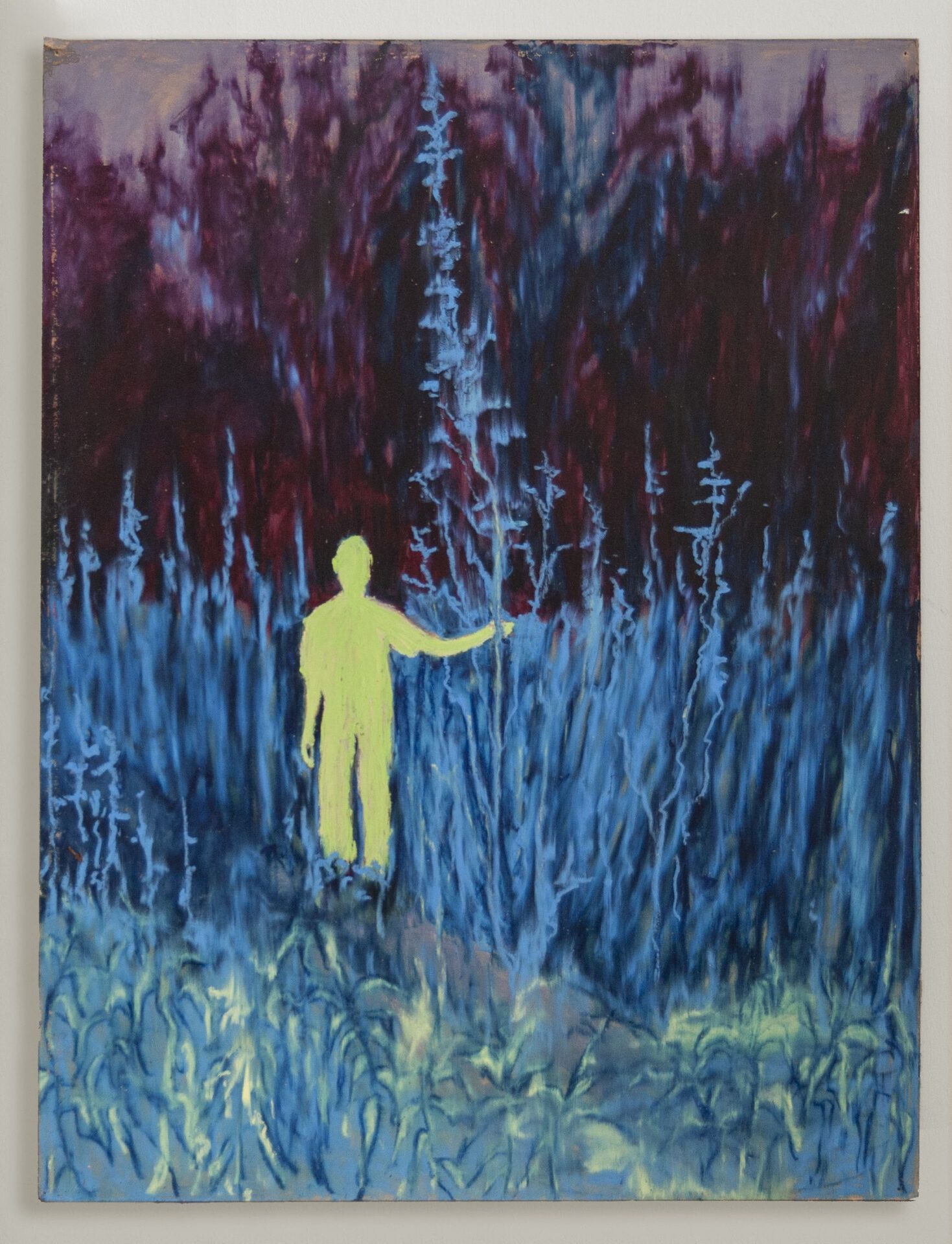 iida-simon, the father the pray and the holy spirit, 2021, oil pastel