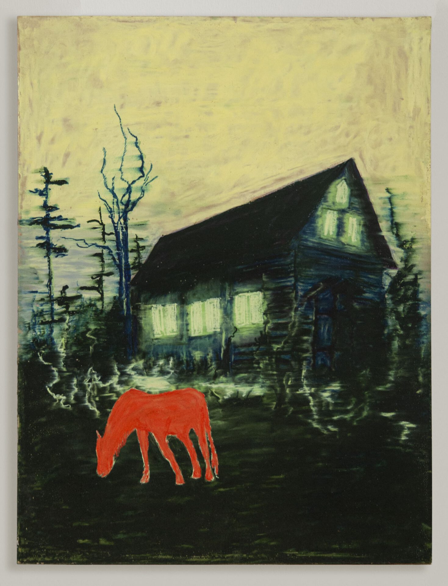 iida-simon, greenhouse, 2021, oil pastel