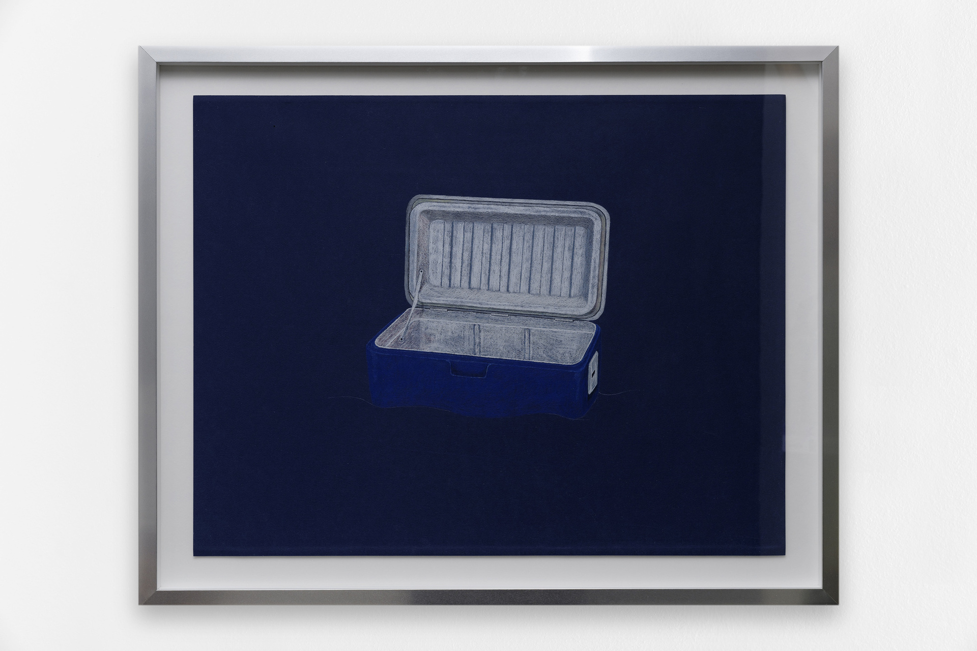 Hamish Pearch, Lost Coolbox, 2020, pencil on paper, aluminum frame, 42 x 59.4 cm (unframed), unique