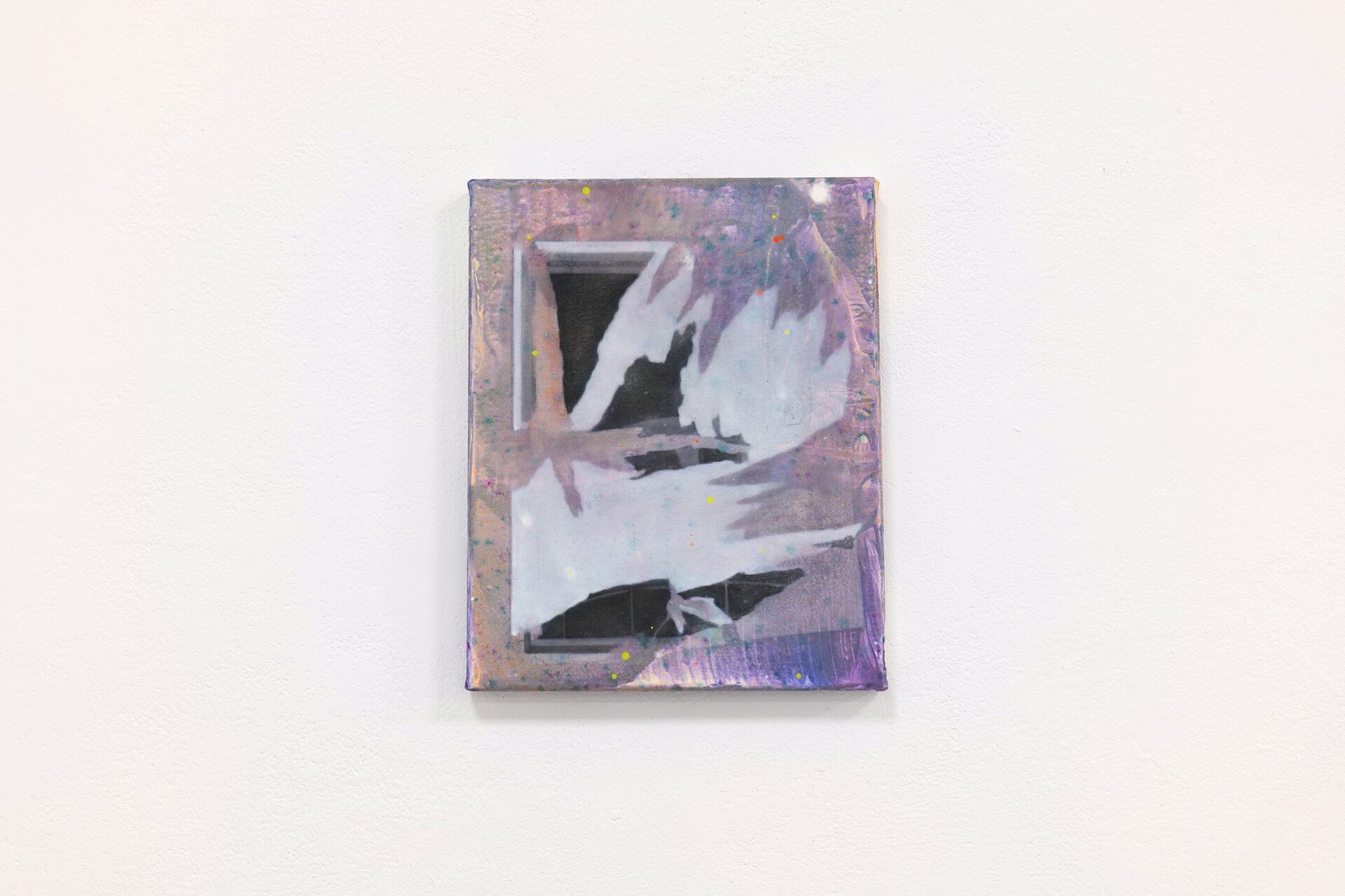 Hyojun Hyun, Composition # 31, 2019, oil and spray paint on canvas, 40 x 30 cm
