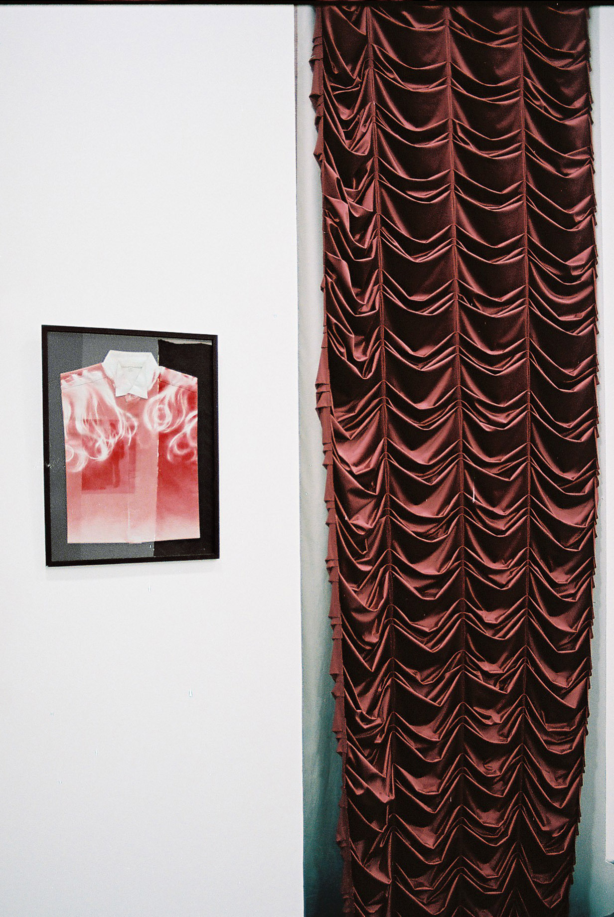 Shalva Nikvashvili, Hair, 2020,reworked shirt 66x50cm,