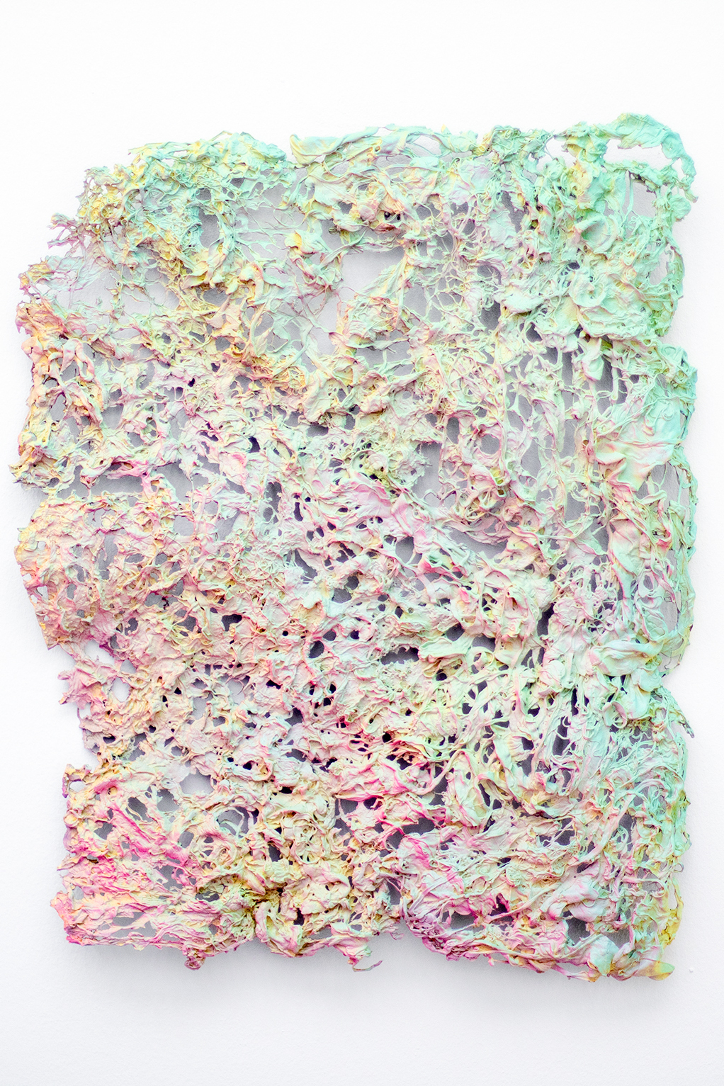 Maria Braune, Erik Esso, Tim Freiwald, Florian Kuhn, Schirin Kretschmann, Manuel Strauß, TCL 2, 2021, magma with acrylic varnish, 104 x 73 x 2 cm