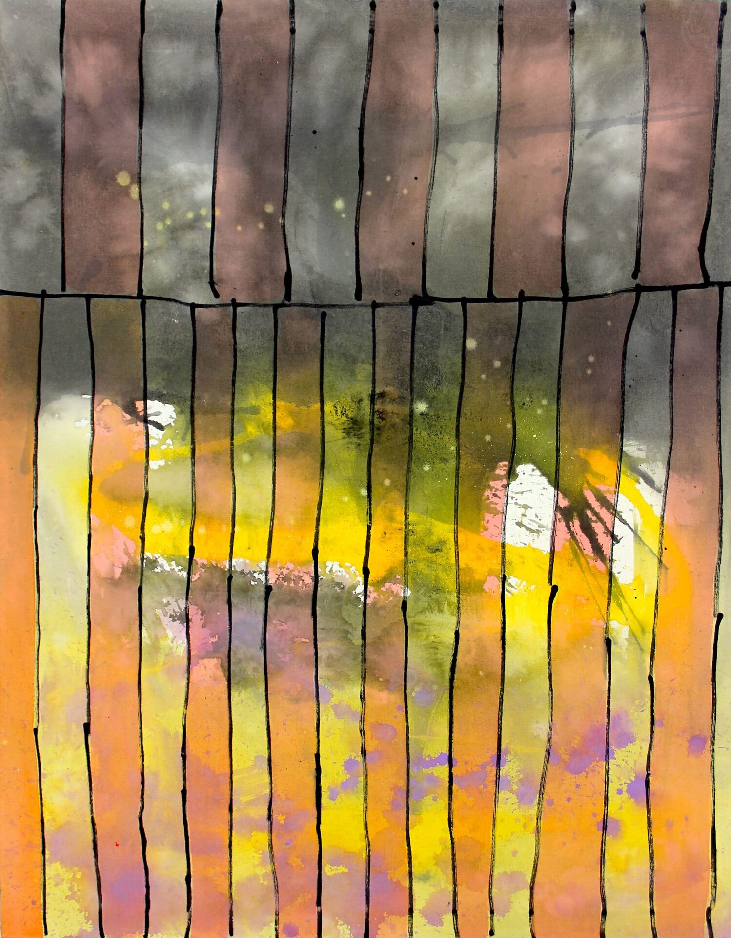 Sophia Domagala, Light System III, 2021, acrylic on canvas, 110 x 85 x 2 cm