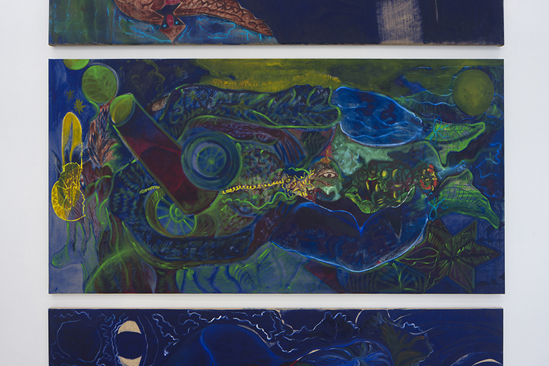 16. Alice Visentin, Landscape with Antiquities, 2021 (Oil on canvas, 100 x 200 cm).