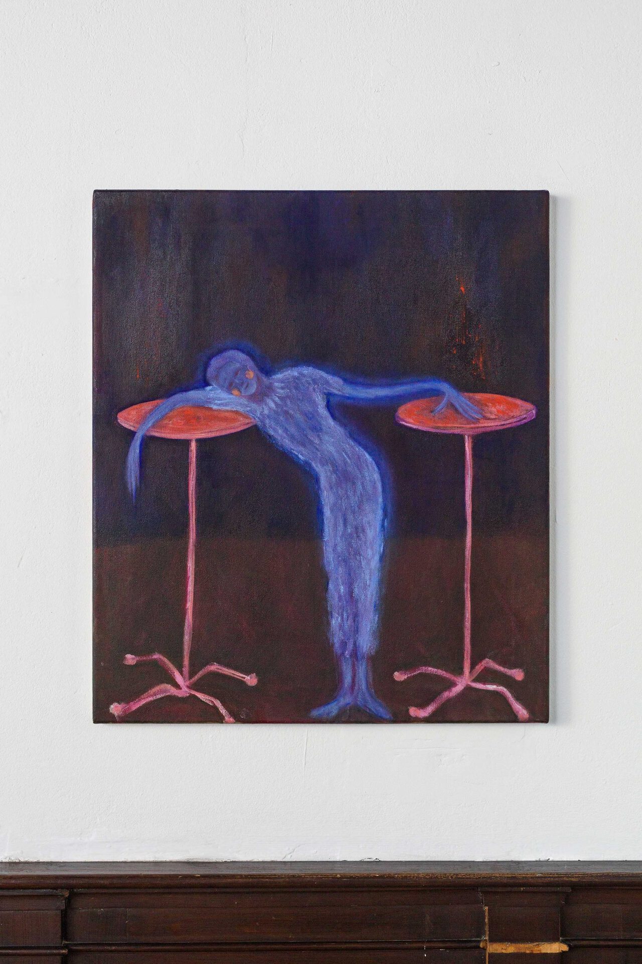 Untitled (formal party), 2021, oil on canvas, 60x51 cm