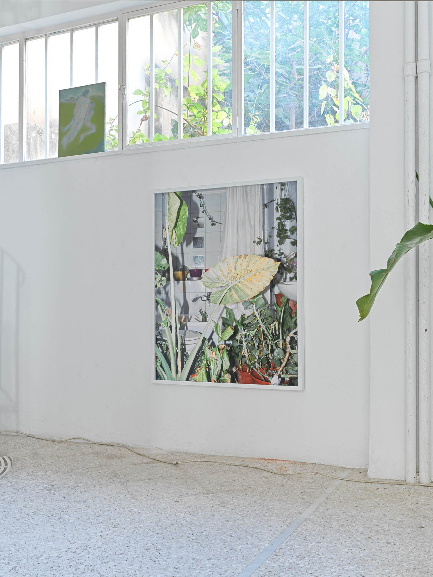 Behrang Karimi, Weiden, 2021, Oil on linen 44 cm x 33 cm; Nikolas Ventourakis, XXVI. “And then, there were none”, 2021, Inkjet print on baryta archival paper, mounted on Dibond, artist’s frame, 100 cm x 80 cm