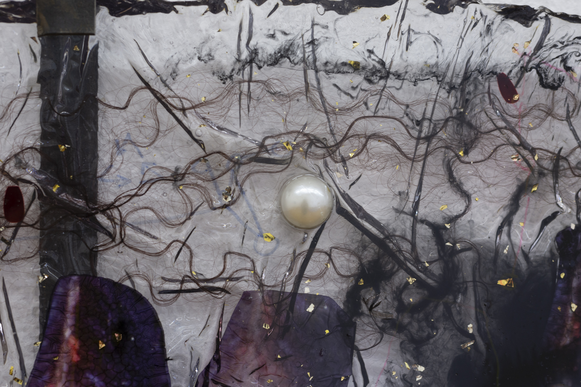 Theresa Weber, Cosmic Momento Black (detail), 2021