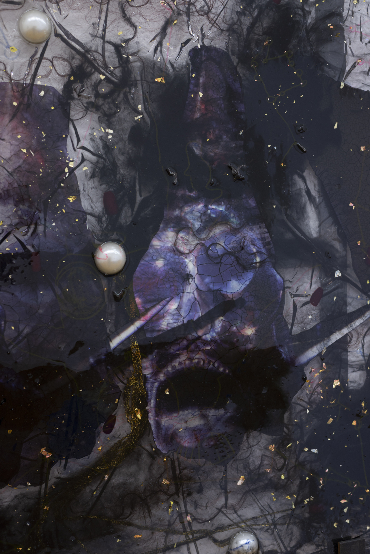 Theresa Weber, Cosmic Momento Black (detail), 2021