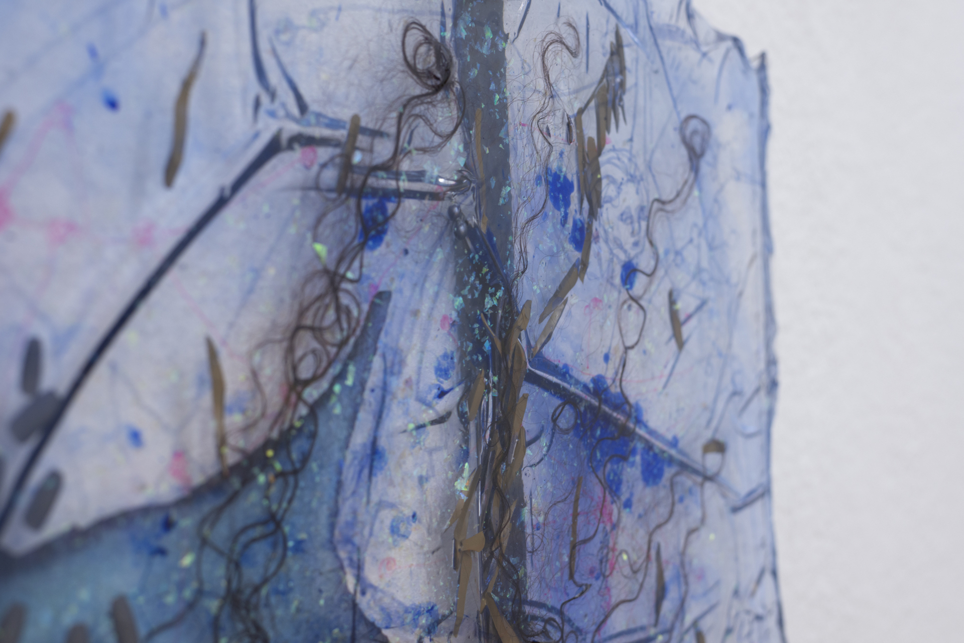 Theresa Weber, Cosmic Momento Blue (detail), 2021