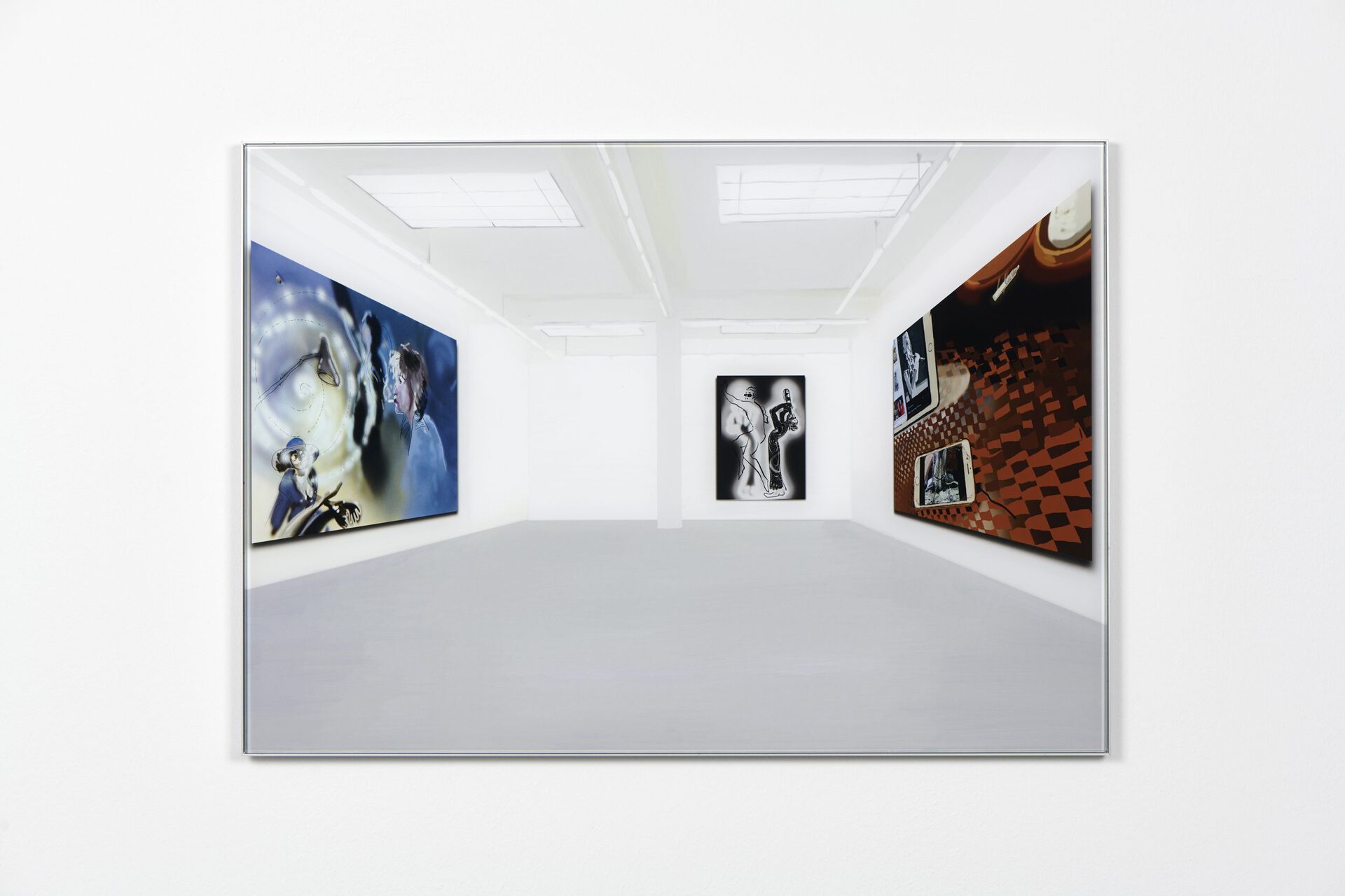 Magdalena und der große Kunstverein (@01_BKV), 2021, Fine Art Print on Hahnemühle PhotoRag 305g, non-reflective museum glass, aluminium