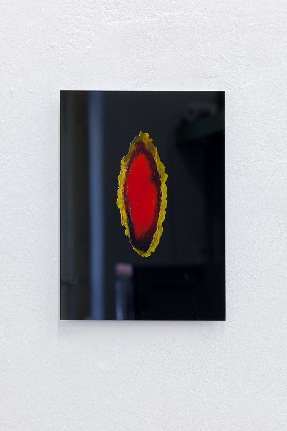 Clémentine Coupau, Boundary Object (PPPortal) — 2021 print on glass, glass paint 23,5 x 32,5 cm