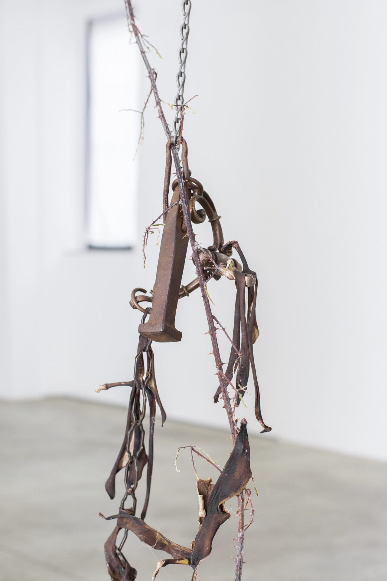 17. Pietro Agostoni, The Crucifixion of Banana-Bats, detail, 2021. Photo by Gabriele Abbruzzese.