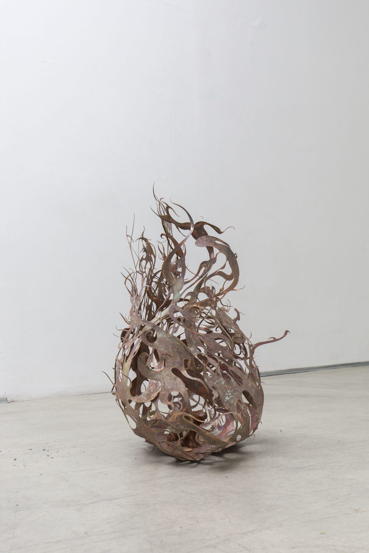 26. Pietro Agostoni, Tinder, copper, 74 × 77 × 53 cm, 2021. Photo by Gabriele Abbruzzese.
