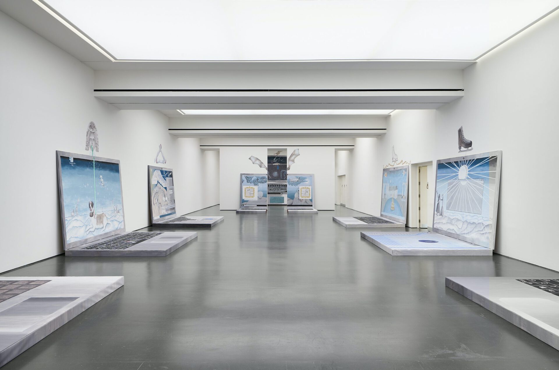 exhibition view, The Notebook Simulations, 2021, Kunstverein für die Rheinlande und Westfalen Düsseldorf