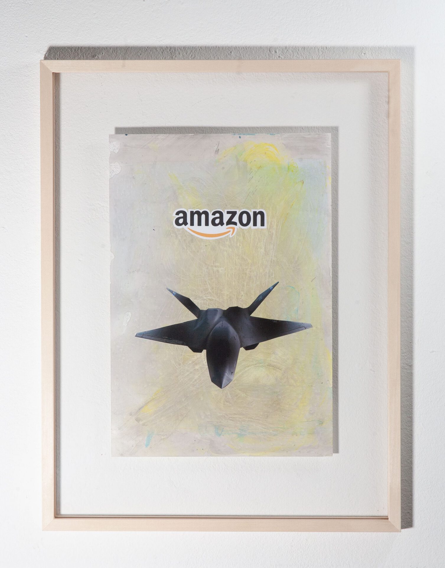 Bernhard Holaschke, always deliver (nvd), ink drawing and collages print on paper, 32x22 cm (artist frame 45x34cm), 2021
