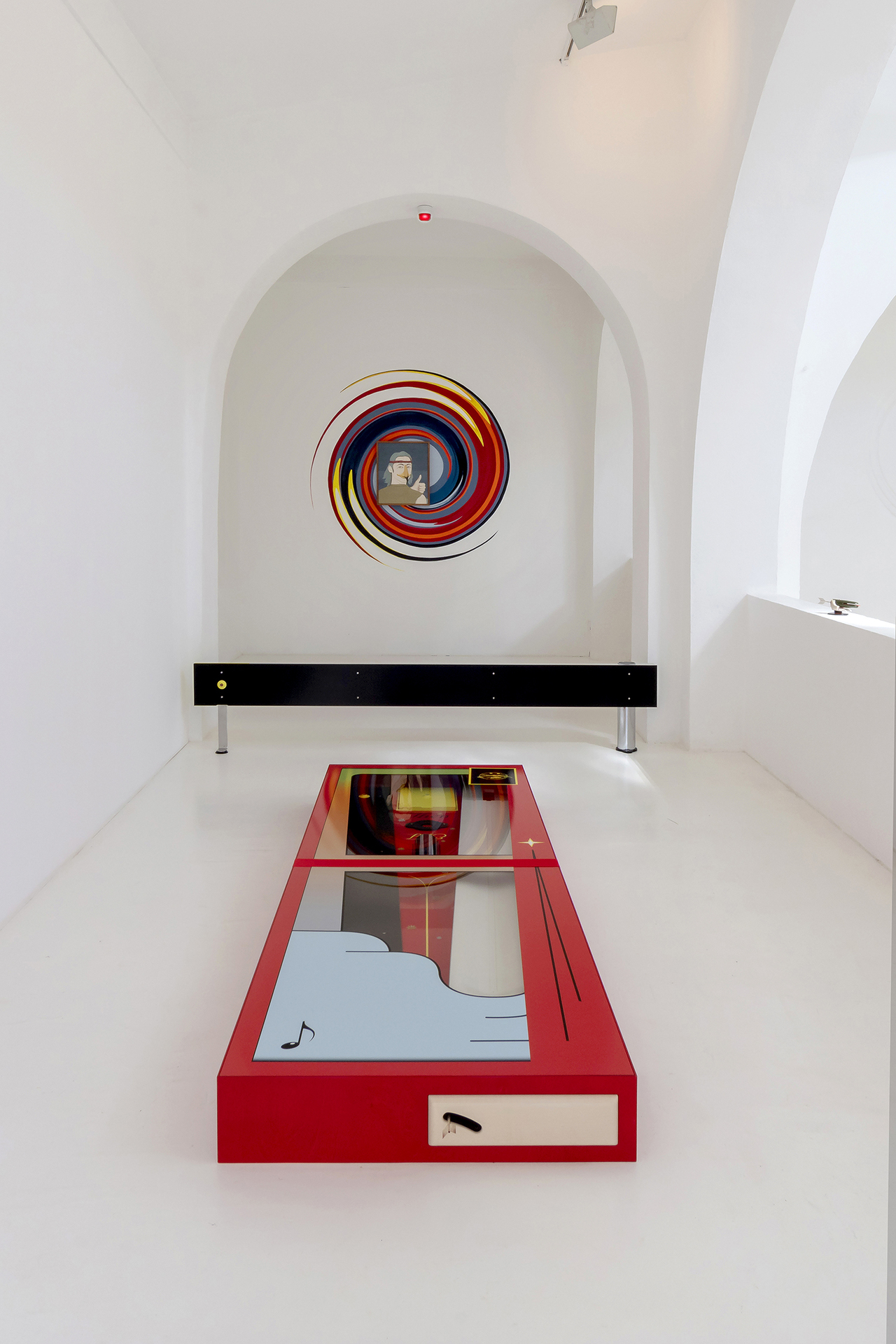 View of the exhibition Weather Stork Point by Camille Blatrix, CAC - la synagogue de Delme, 2021