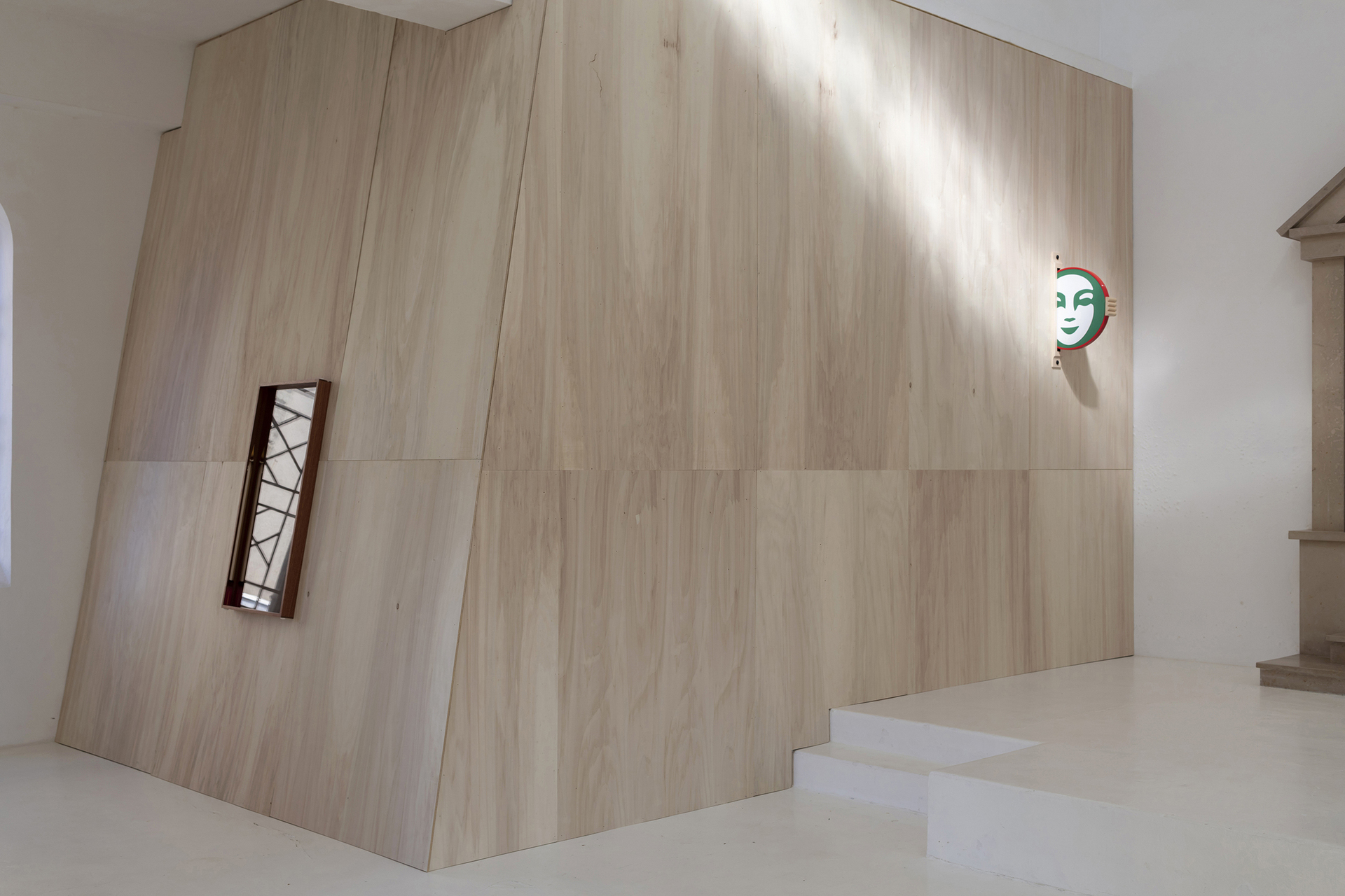 View of the exhibition Weather Stork Point by Camille Blatrix, CAC - la synagogue de Delme, 2021