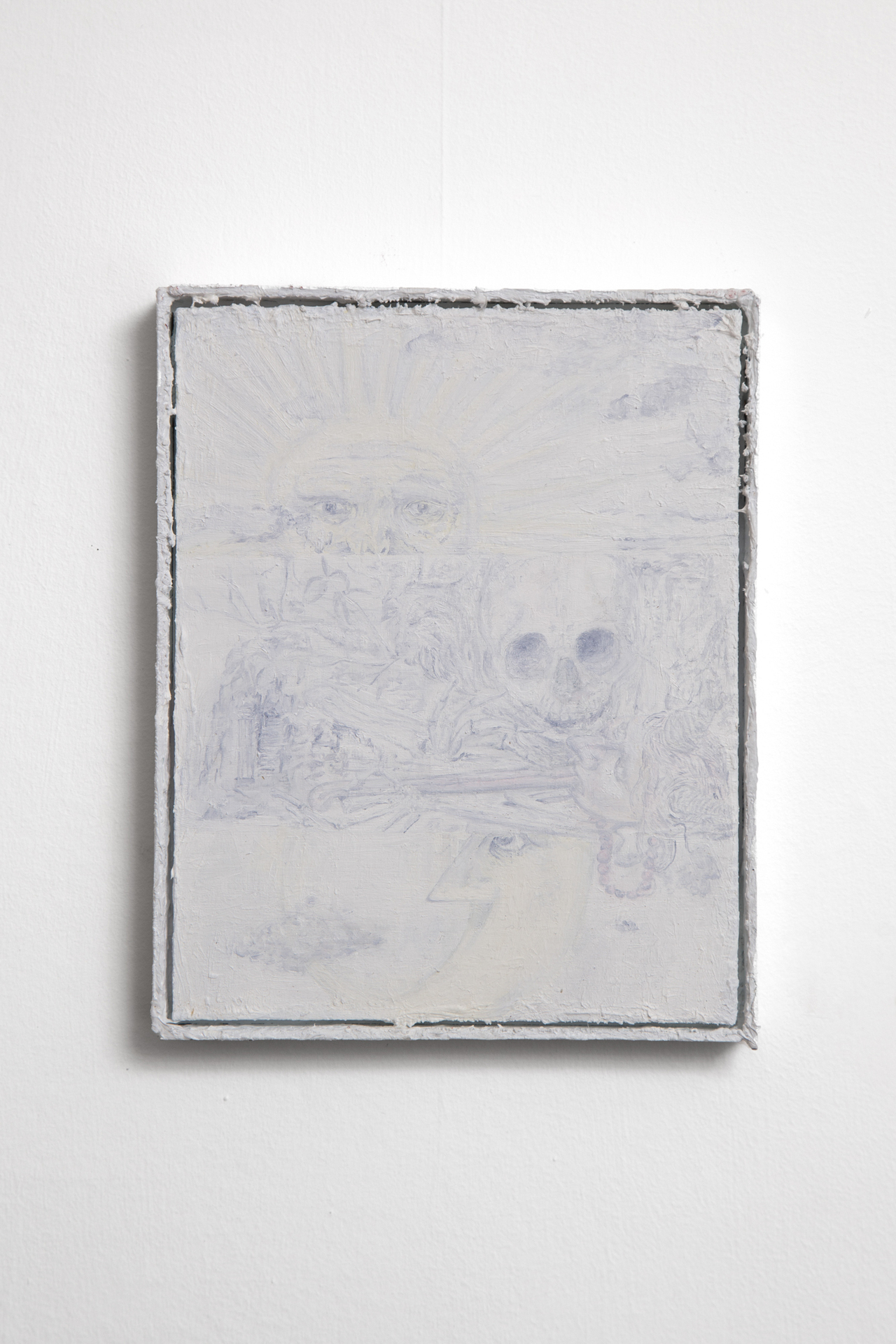 Henrik Potter - with apologies to Jannis Marwitz, 2021, oil on wood, 23 x 18 cm