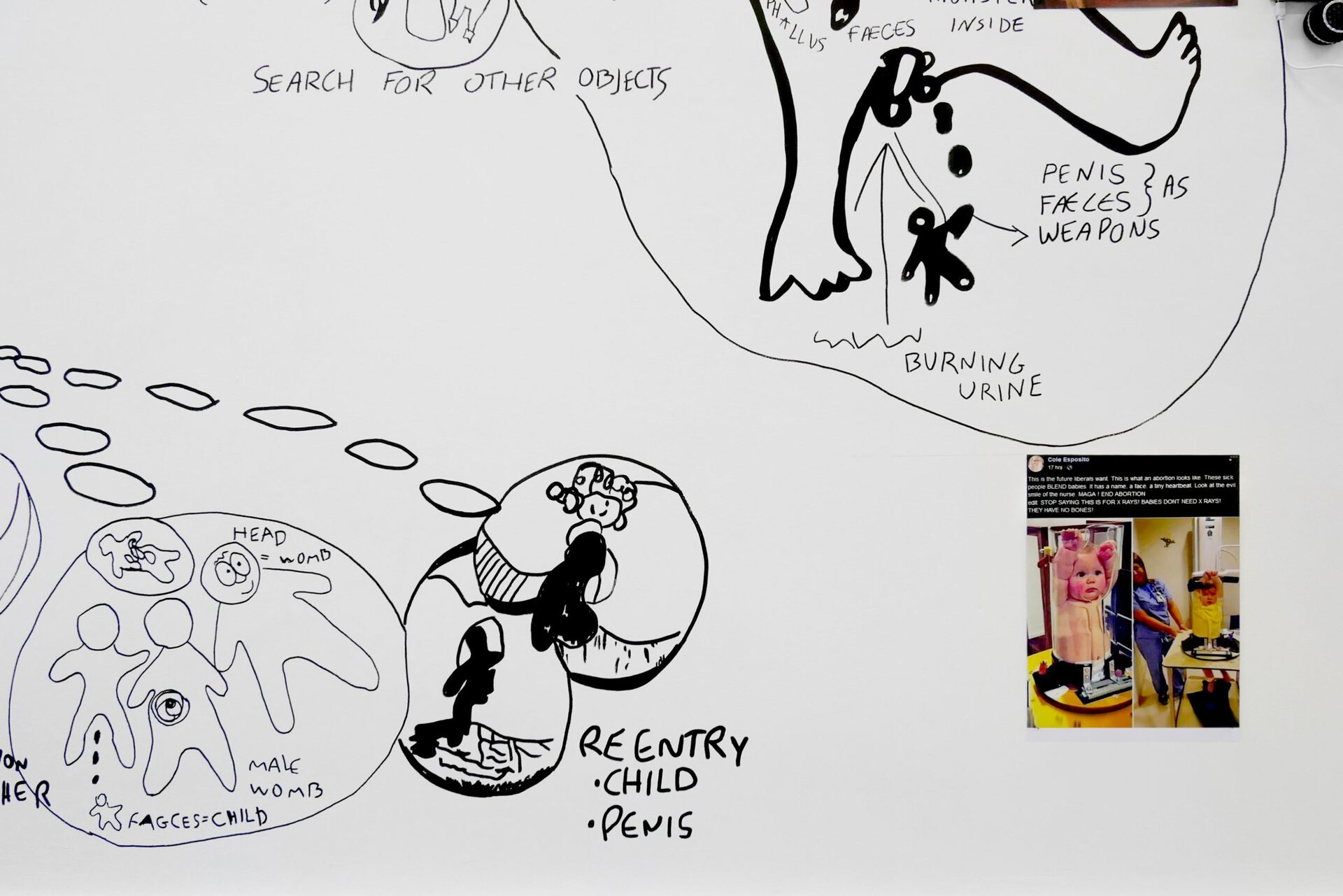 l4bouche, Cannibaleyes wall, detail