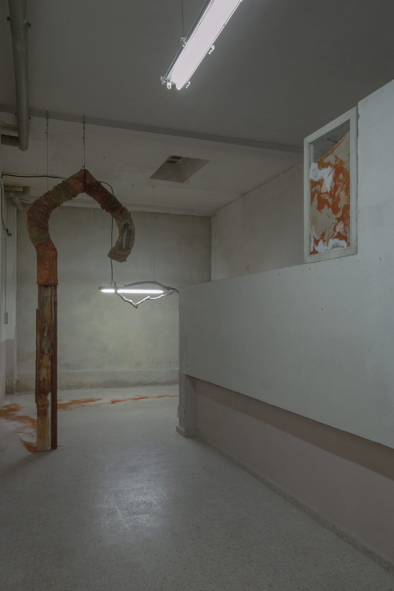Installation view from Two Suns Upon Shatt al Jarid, solo show by Monia Ben Hamouda at Pols, Valencia ES