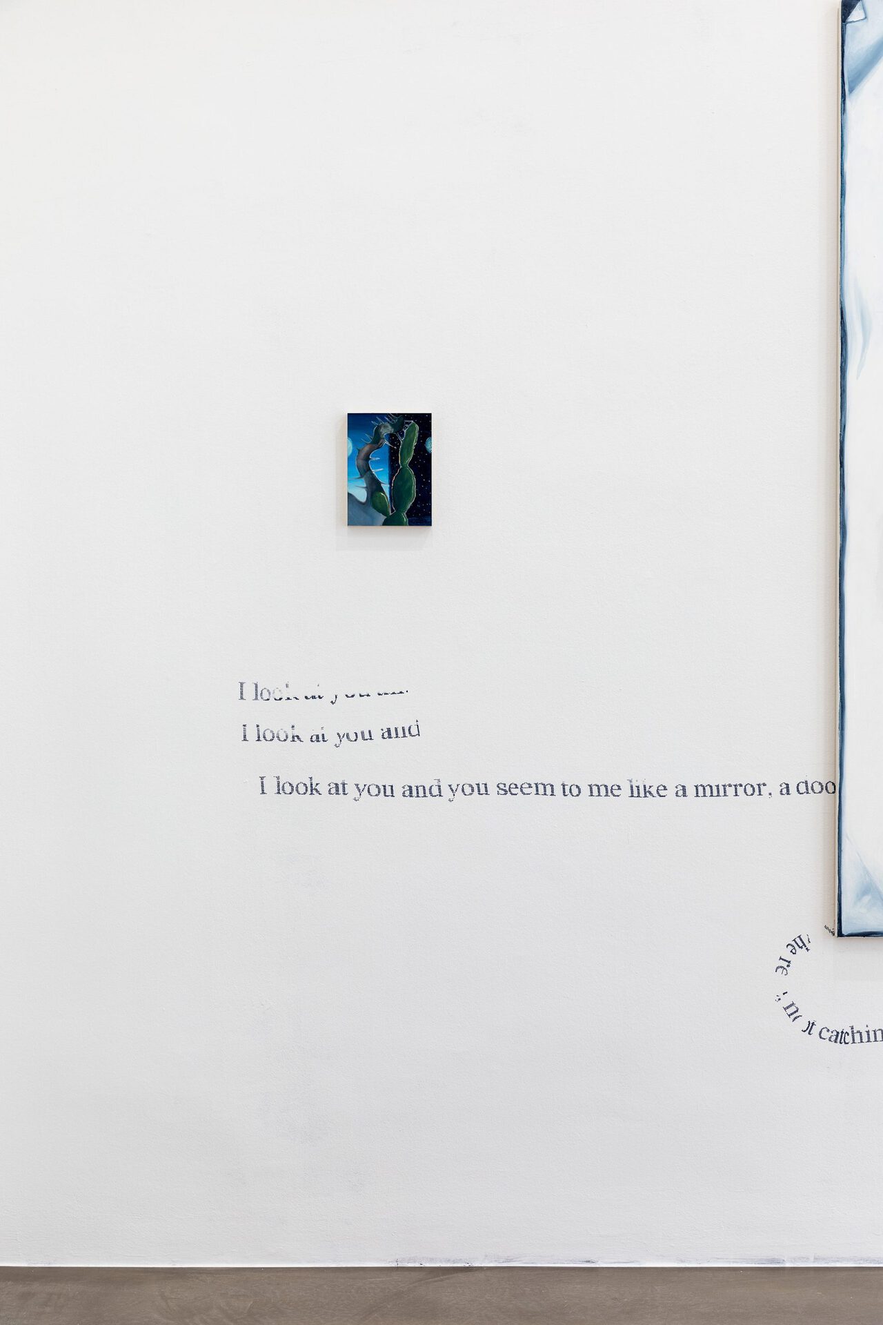 Titania Seidl, book of hours, 2021, oil on board, 24x18cm, installation view