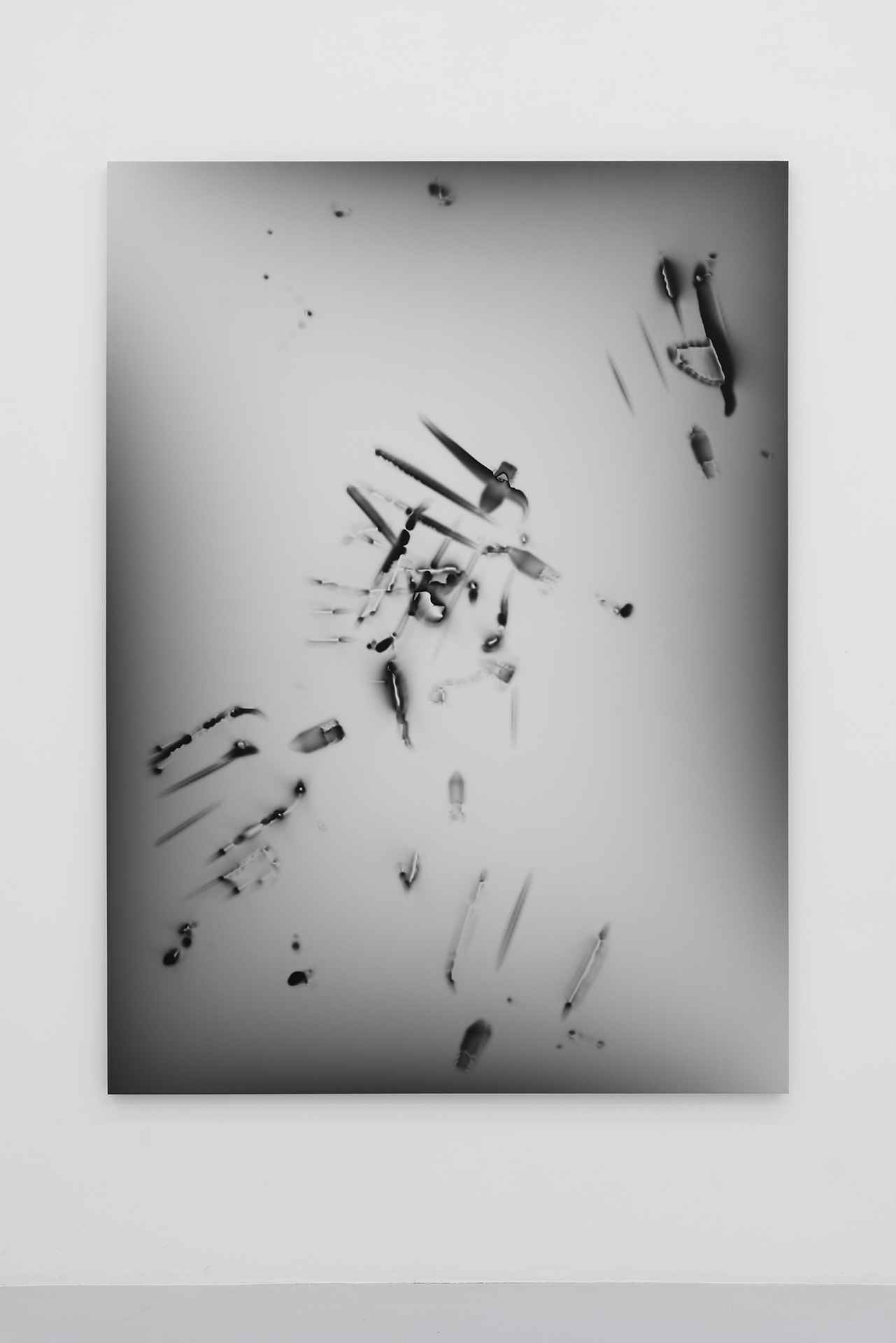 Wear and Tear (Pitchfork), 2021, dye-sublimation print on fabric, 180 x 130 cm