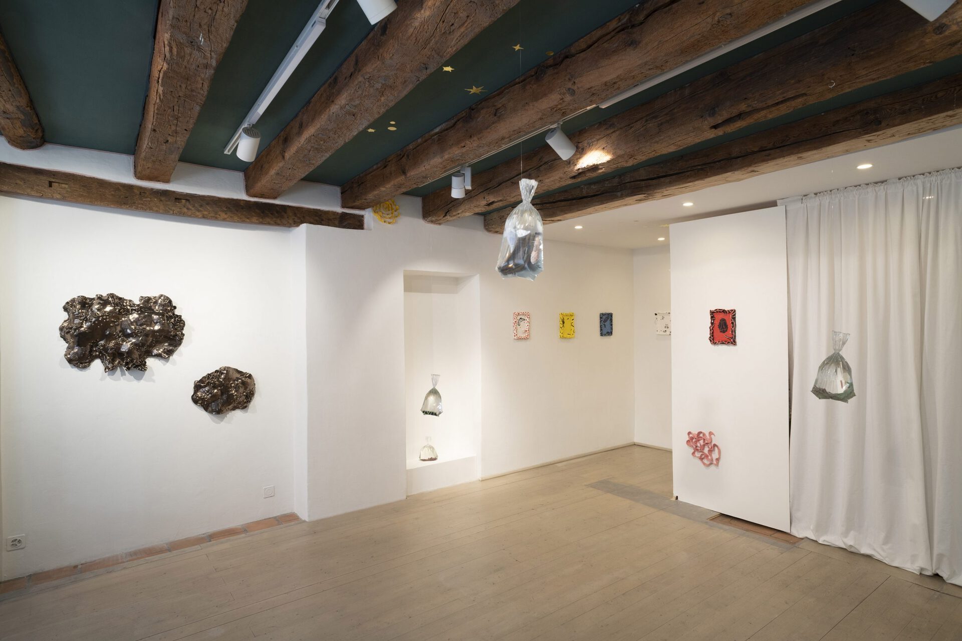 June Fischer, Where Pikachu Meets Seabunny, 2021, Silkscreen on Porcelain, Epoxy resin