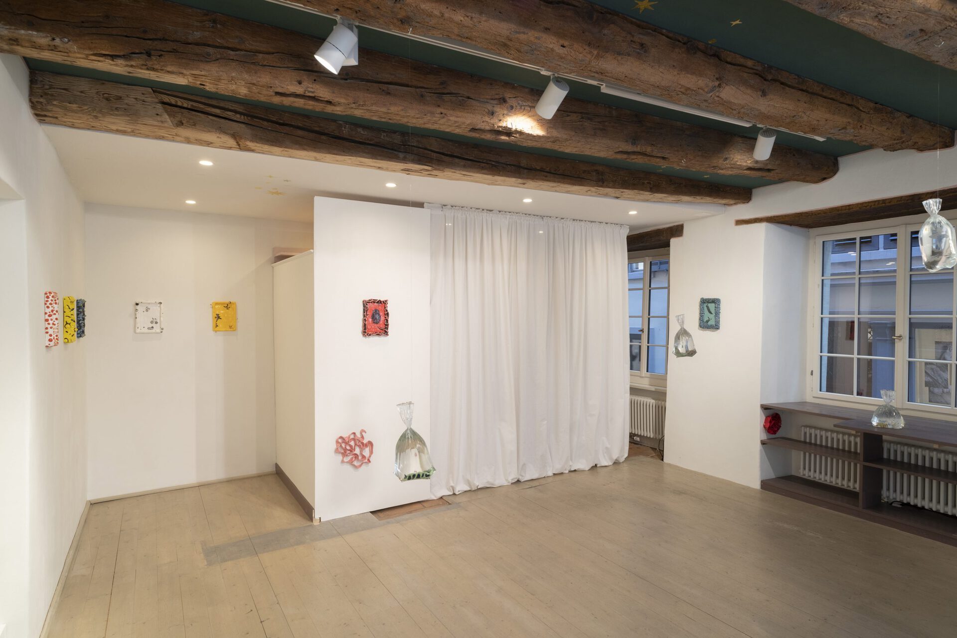 June Fischer, Where Pikachu Meets Seabunny, 2021, Silkscreen on porcelain, Epoxy resin