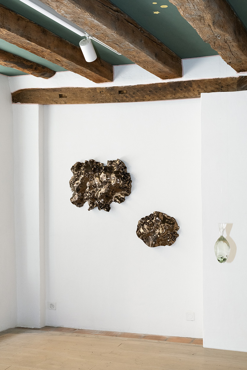 June Fischer, Where Pikachu Meets Seabunny, 2021, Porcelain, 95 x 125 cm