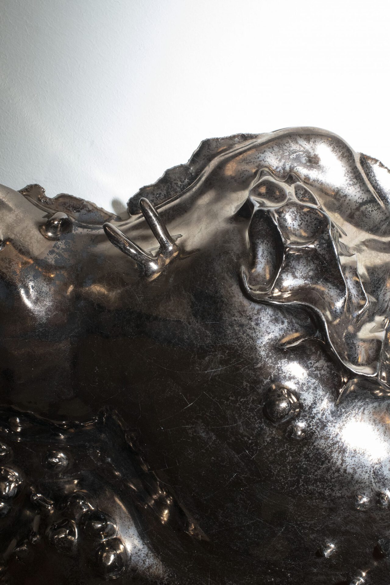 June Fischer, Where Pikachu Meets Seabunny, 2021, Porcelain, 95 x 125 cm