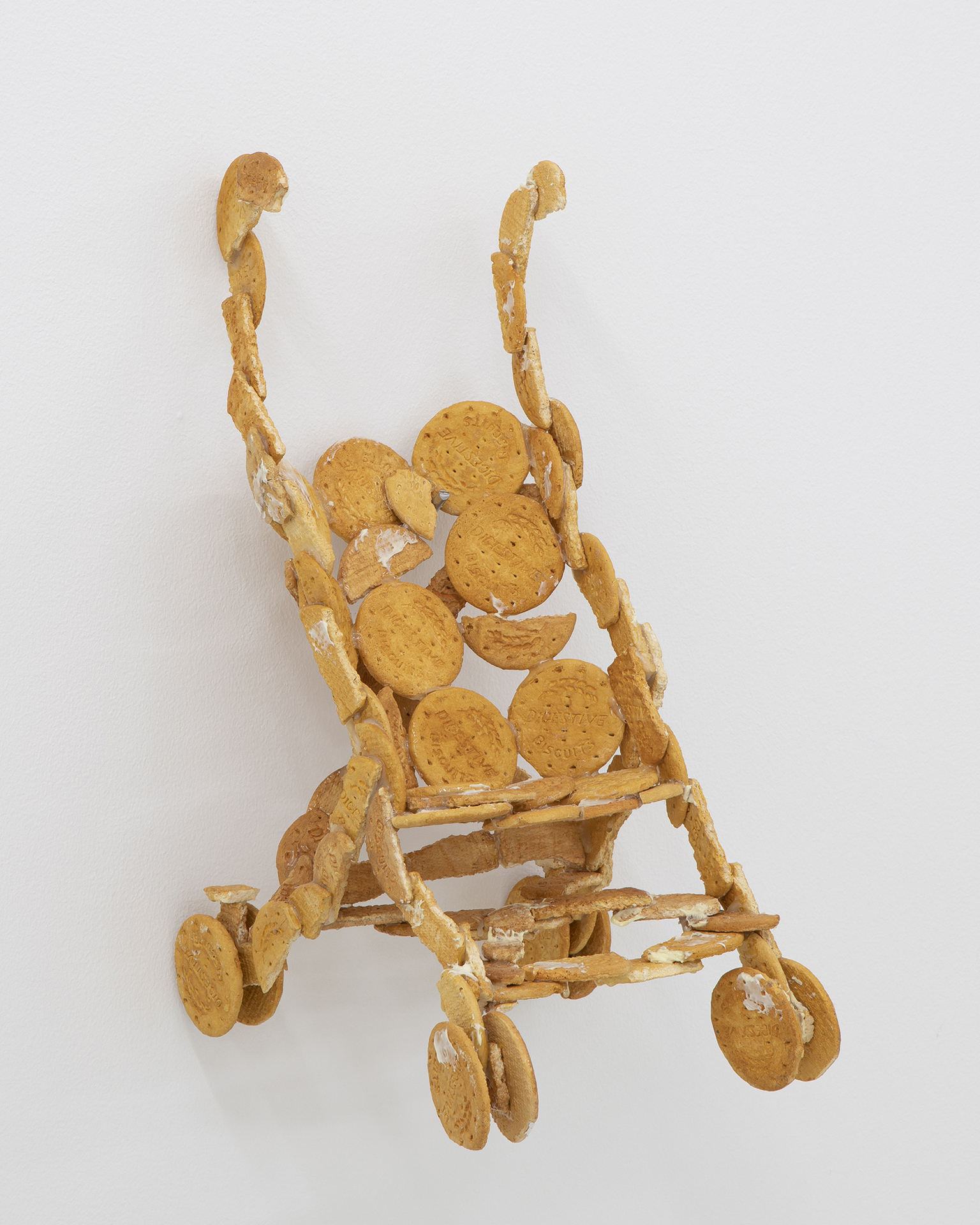 Kåre Frang, Attachments, 2021, Hand-painted Jesmonite, silicone, hot-melt glue, epoxy, varnish, 52,5 x 26 x 34 cm