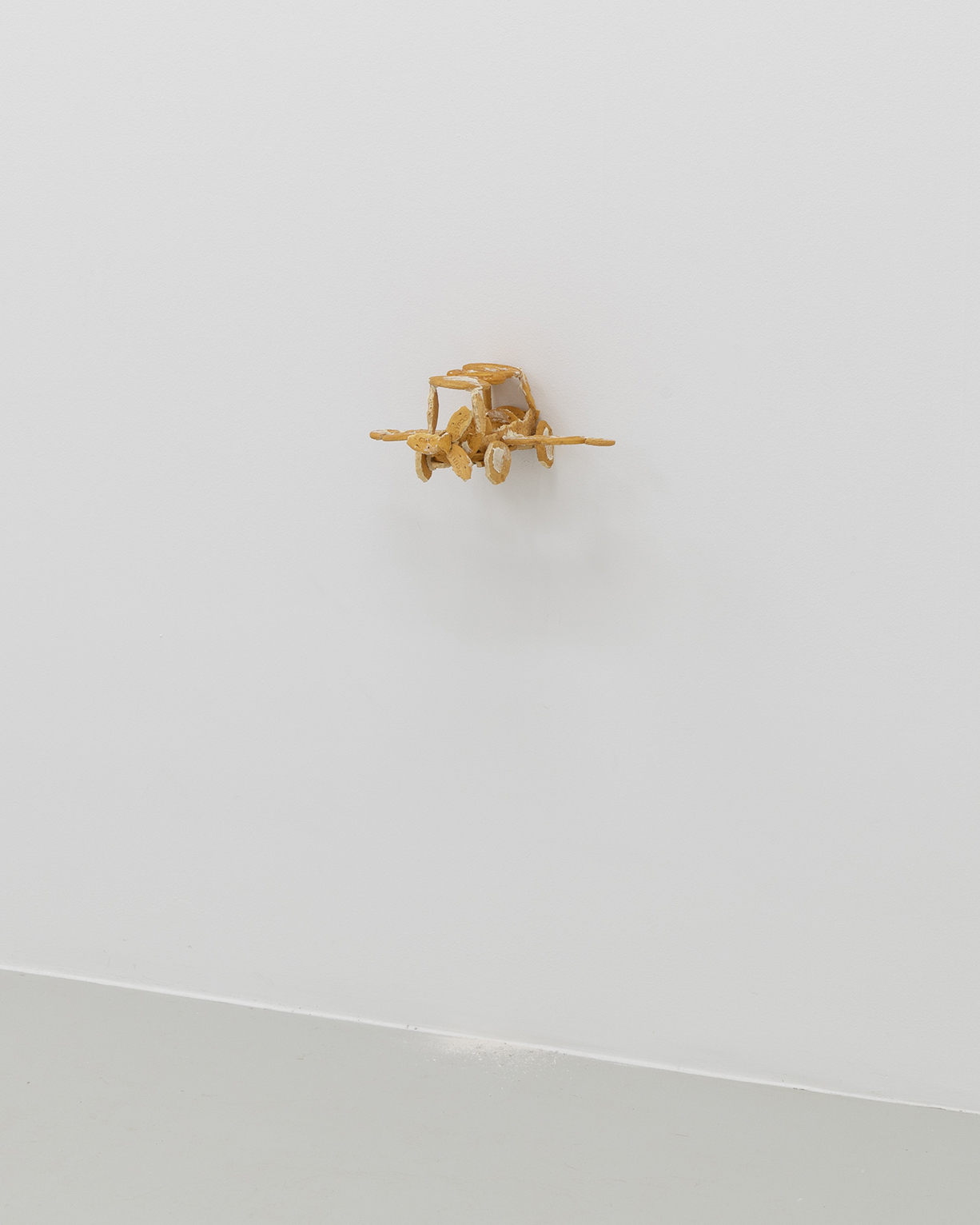 Kåre Frang, Attachments, 2021, Hand-painted Jesmonite, silicone, hot-melt glue, epoxy, varnish, 13 x 32 x 24 cm