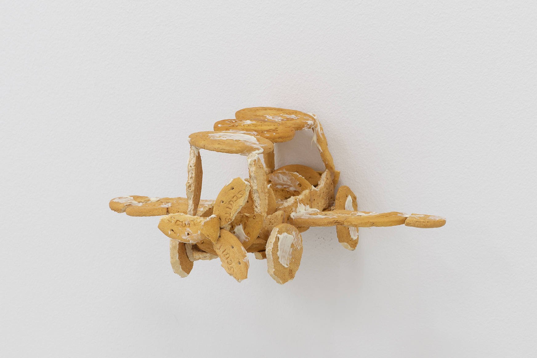 Kåre Frang, Attachments, 2021, Hand-painted Jesmonite, silicone, hot-melt glue, epoxy, varnish, 13 x 32 x 24 cm