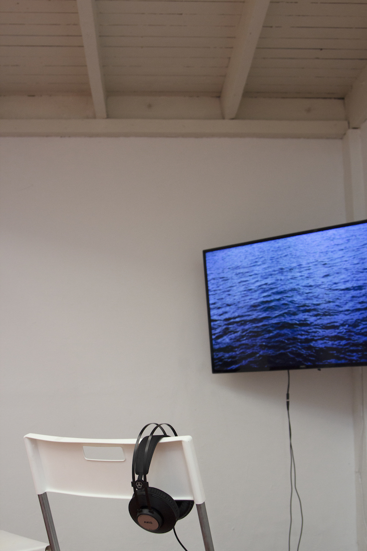 Exhibition view 'Blood/Sea' work by Sami Hammana