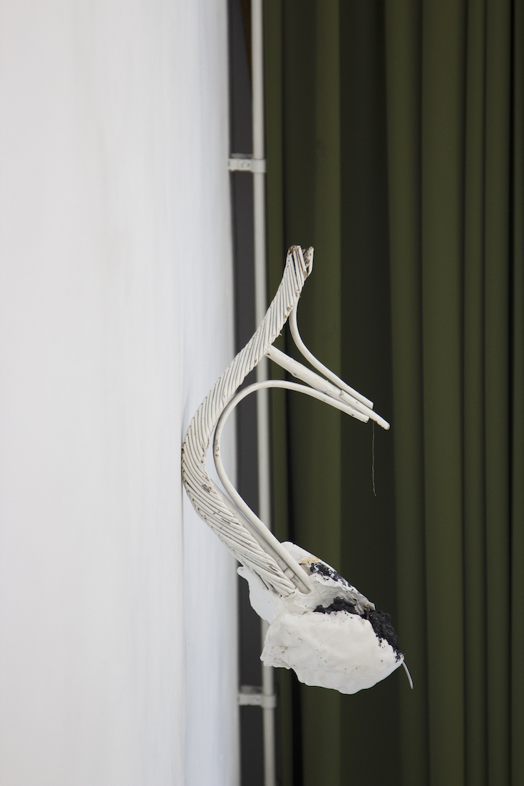 Exhibition view 'Blood/Sea'work by Benjamin Francis work by Nora Aurrekoetxea