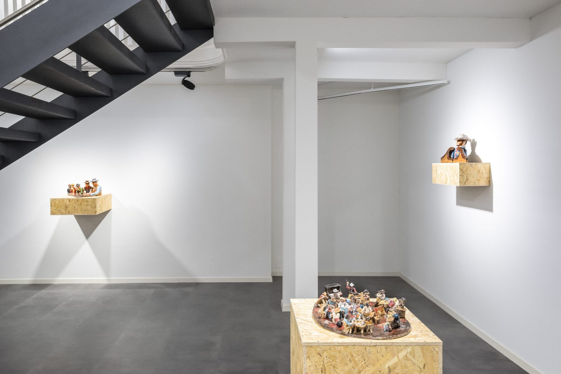 Installation view, Down the hills, Blue Velvet Projects, 2021