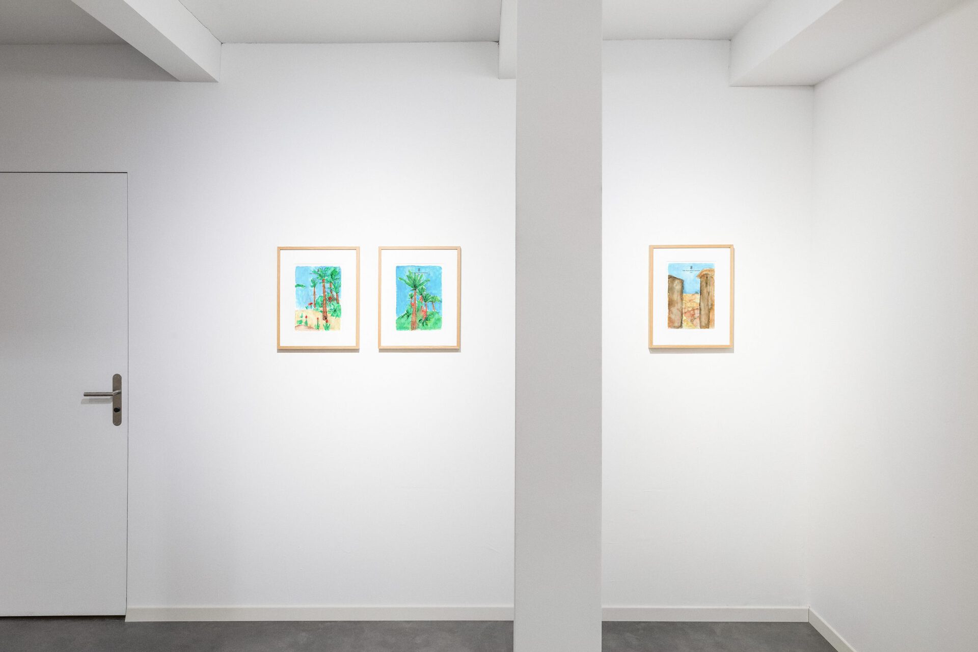 Installation view, Down the hills, Blue Velvet Projects, 2021