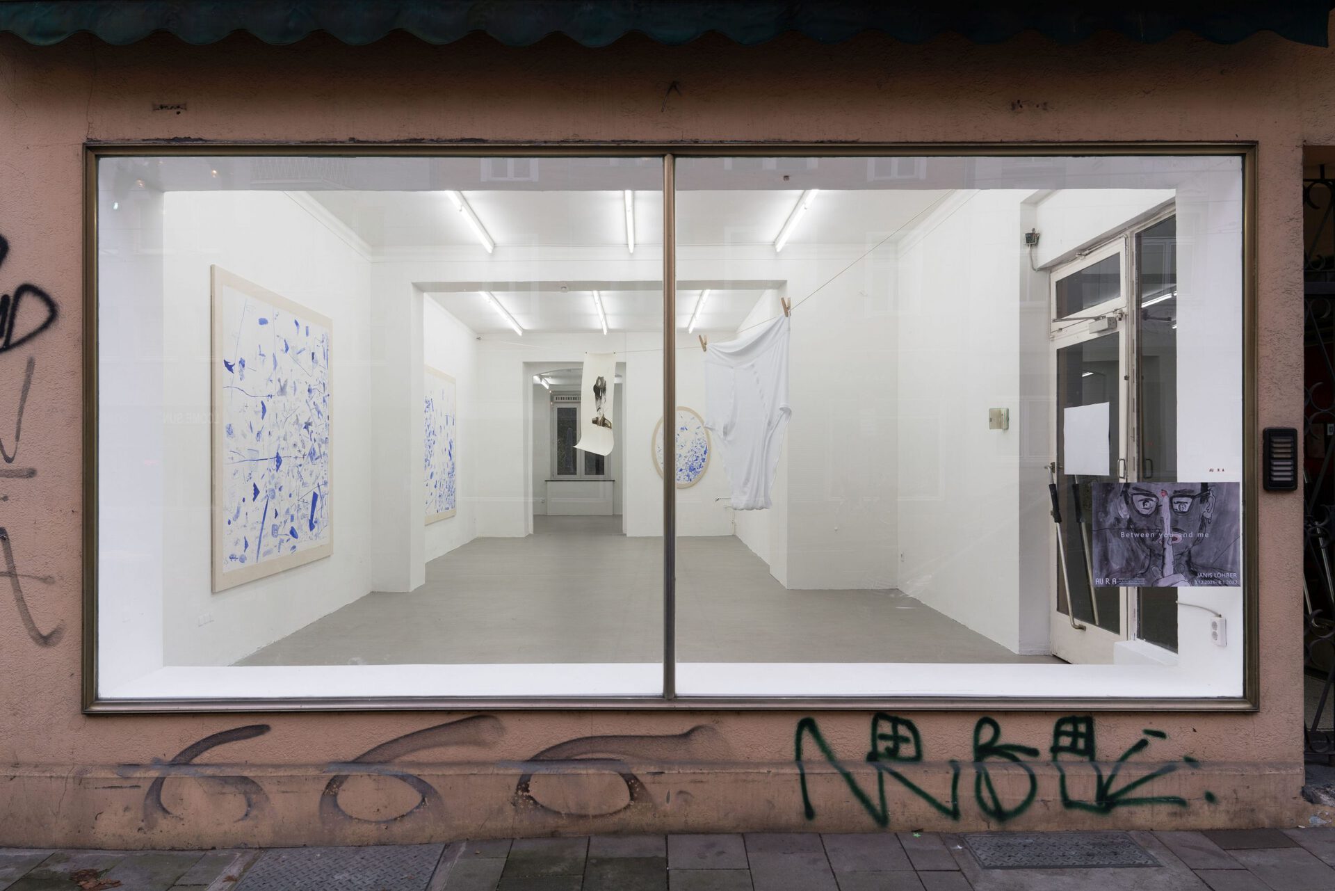 Exibition view, Janis Löhrer, Between you and me, AURA Kunstraum