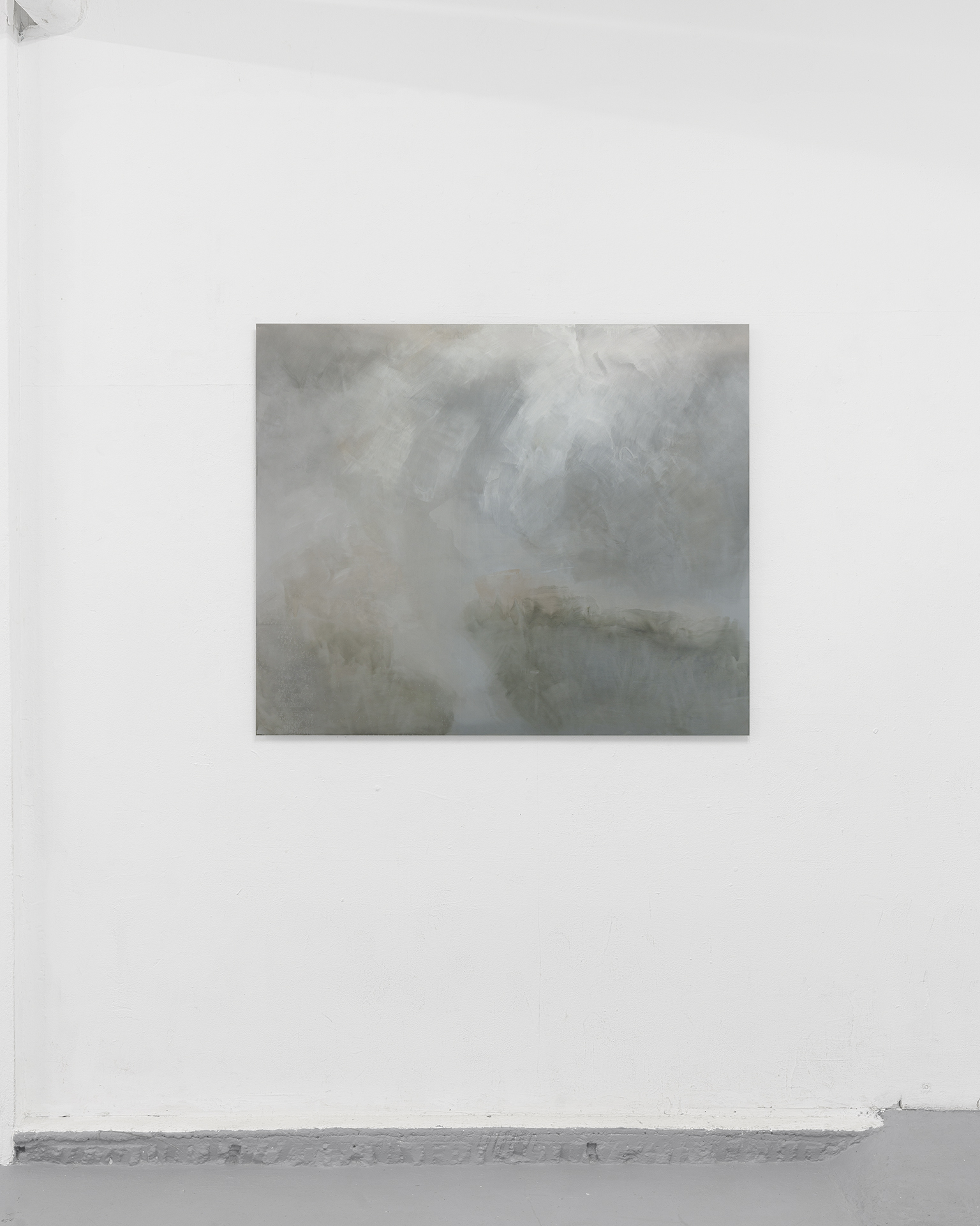 Jennifer Bannert, untitled (metallic), 2021, oil on aluminium, 100x120 cm