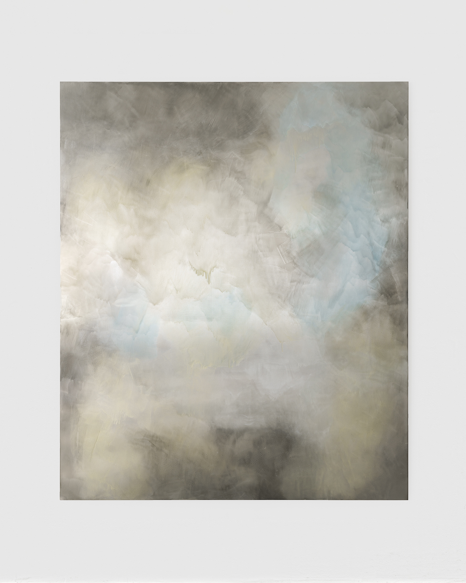 Jennifer Bannert, untitled (metallic), 2021, oil on aluminium , 180x140 cm